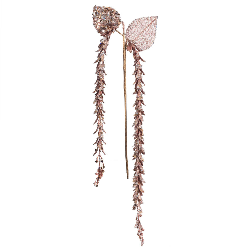 Vickerman 20” Rose Gold Pearl Hanging Lupin  3/Bg - OF180558