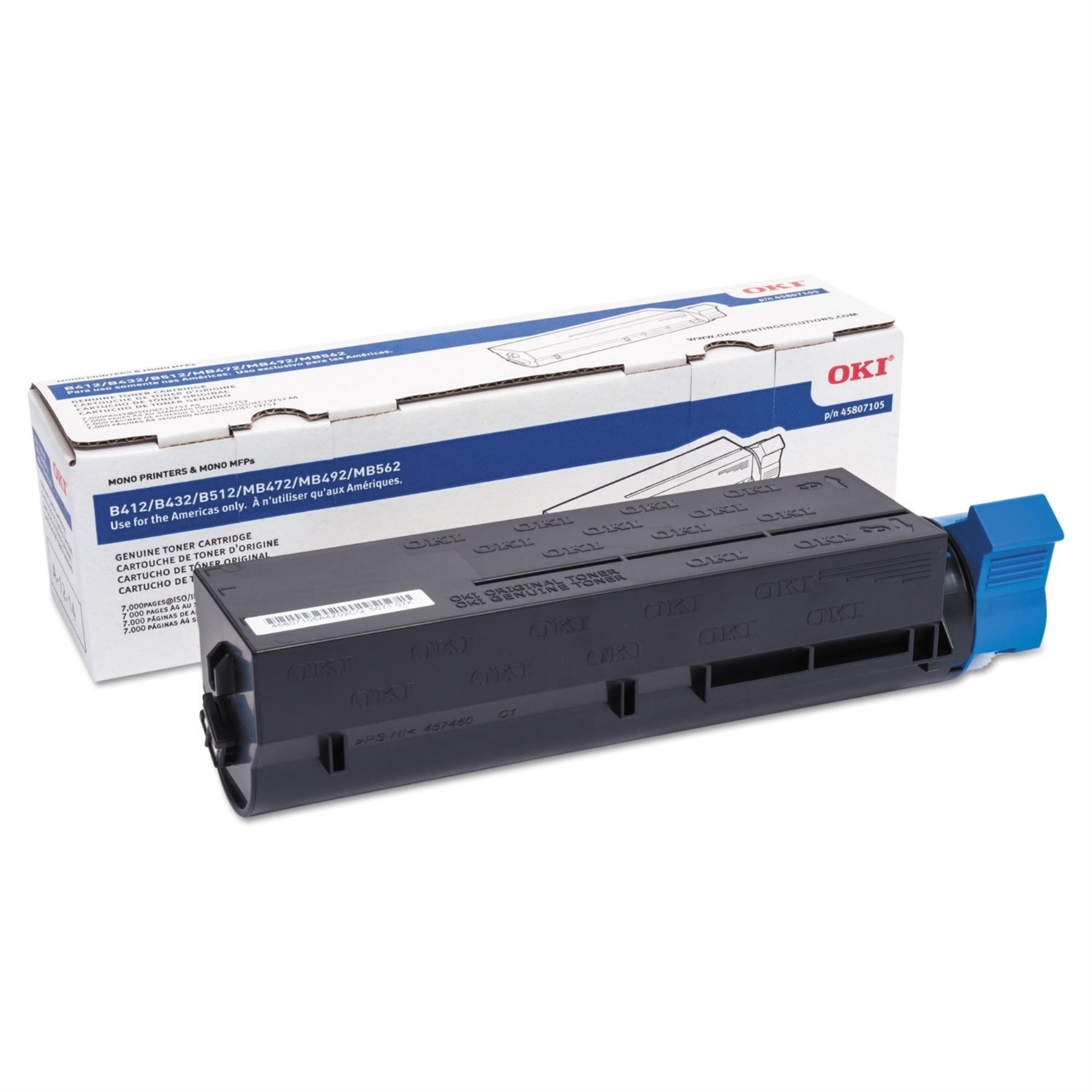 OKI 45807105 High Yield Black Toner Cartridge