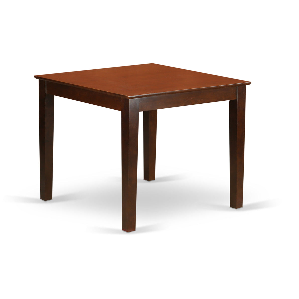 5 Pc Small Kitchen Table Set In Mahogany - Square Dining Table & 4 Chairs With Floral-Inspired Design. Sleek Hardwood Top, Elegant Mahogany Finish. 36In X 30In.