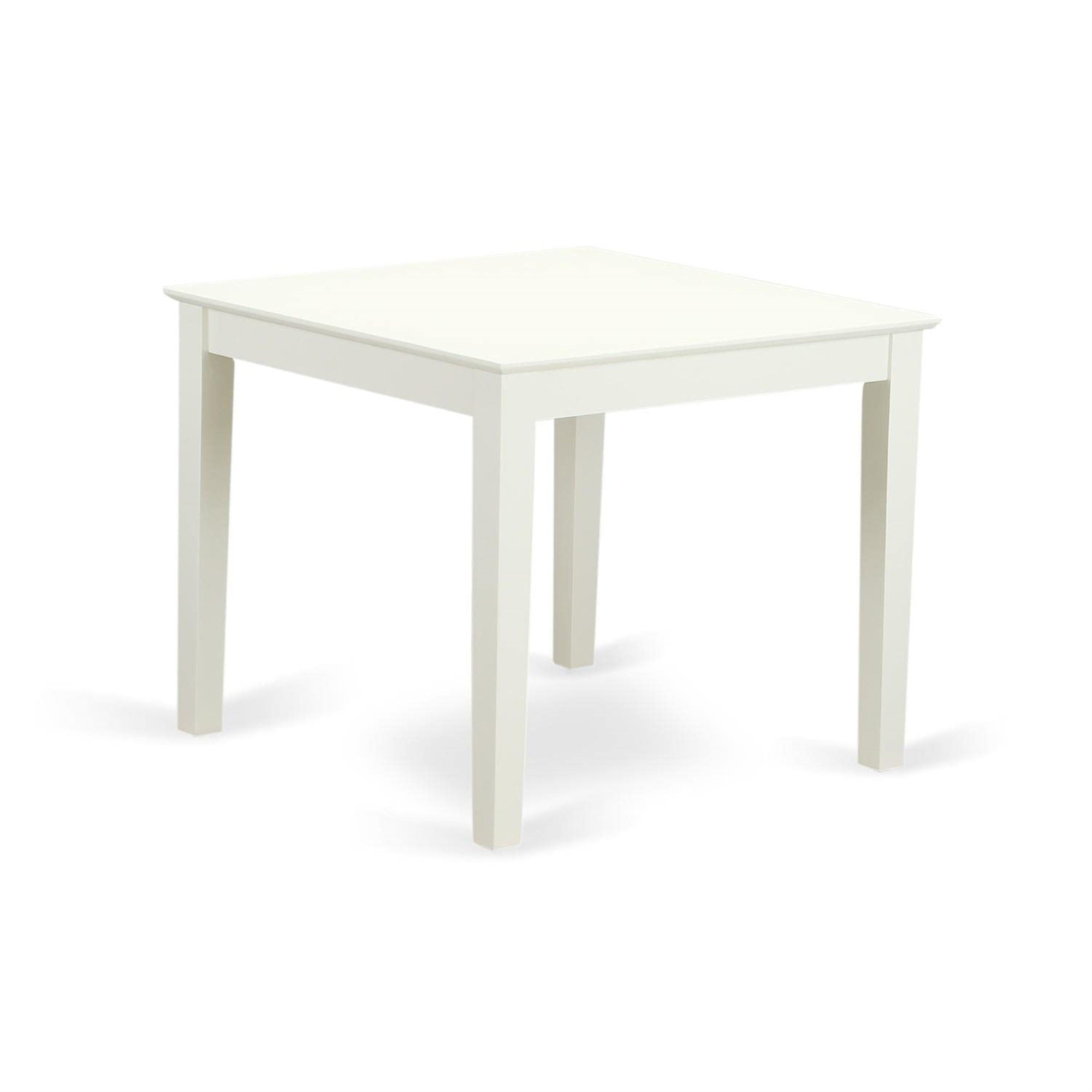 East West Furniture Oxce3-Lwh-15 Oxford 3 Piece Set For Small Spaces Contains A Square Dining Room Table And 2 Baby Blue Linen Fabric Upholstered Chairs, 36X36 Inch