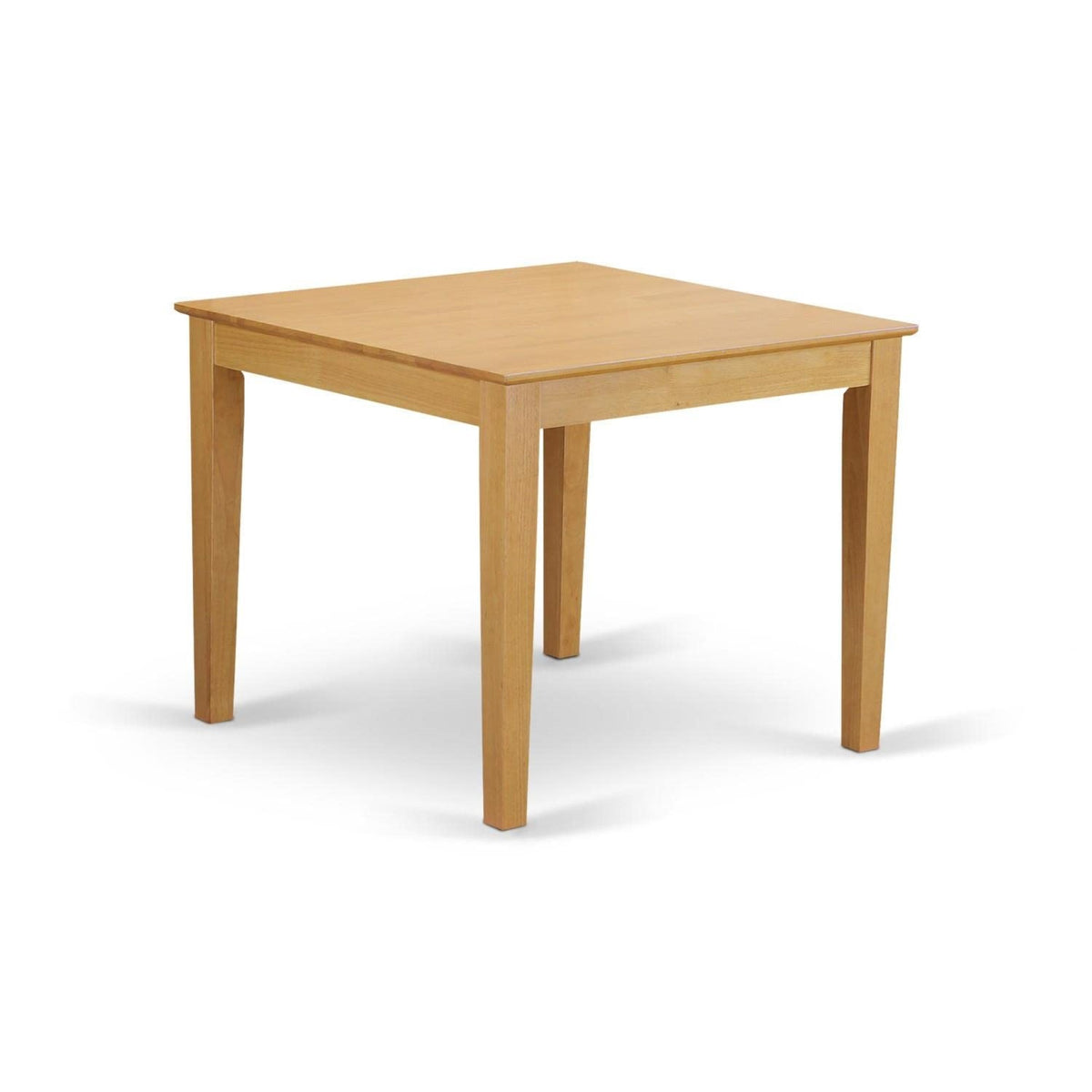 East West Furniture Oxpo3-Oak-W 3 Piece Room Furniture Set Contains A Square Kitchen Table And 2 Dining Chairs, 36X36 Inch