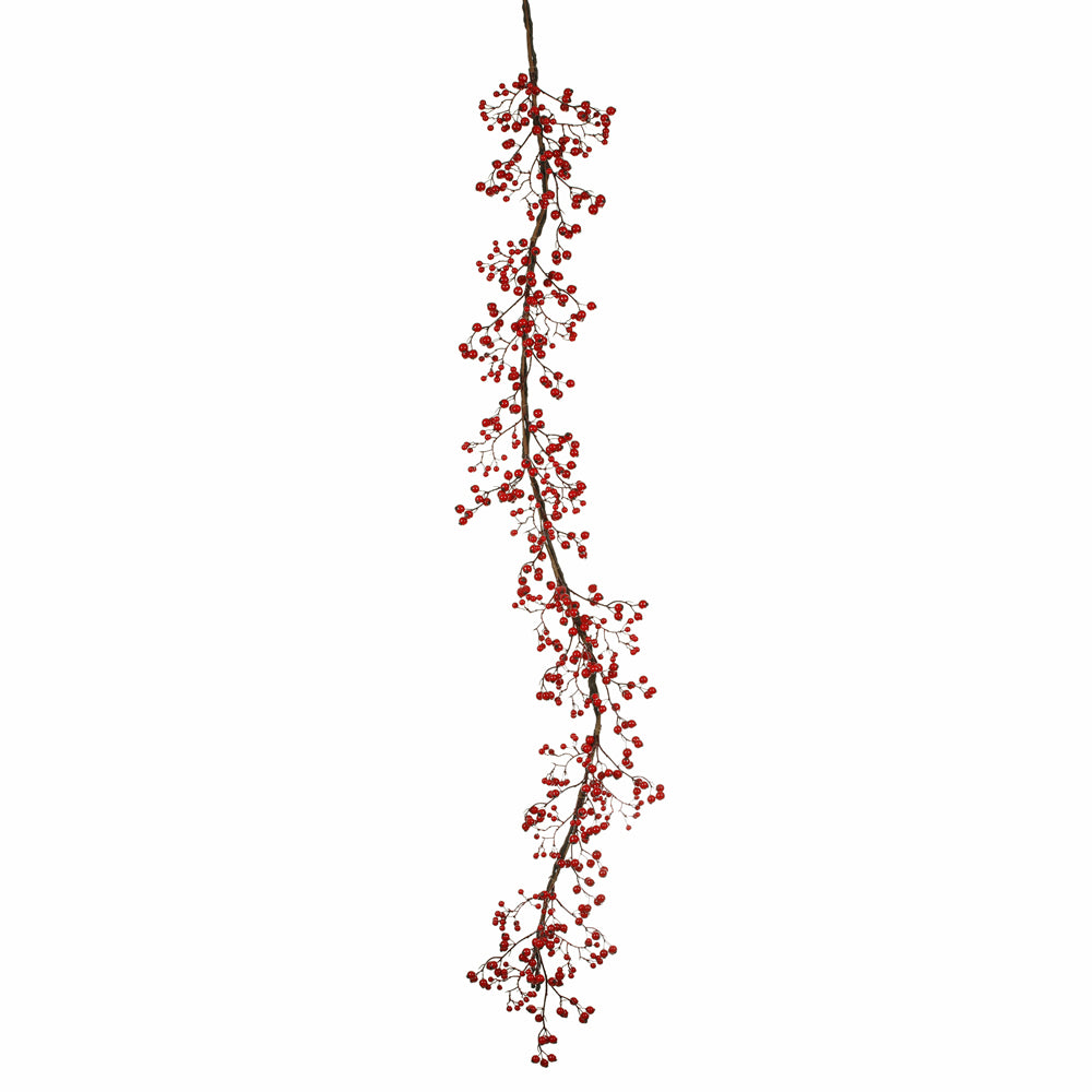 Vickerman 6' Red Mixed Berry Garland Outdoor - P101212
