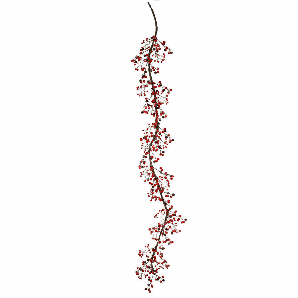 Vickerman 6' Red/Burgundy Mixed Berry Garland Outd - P101412