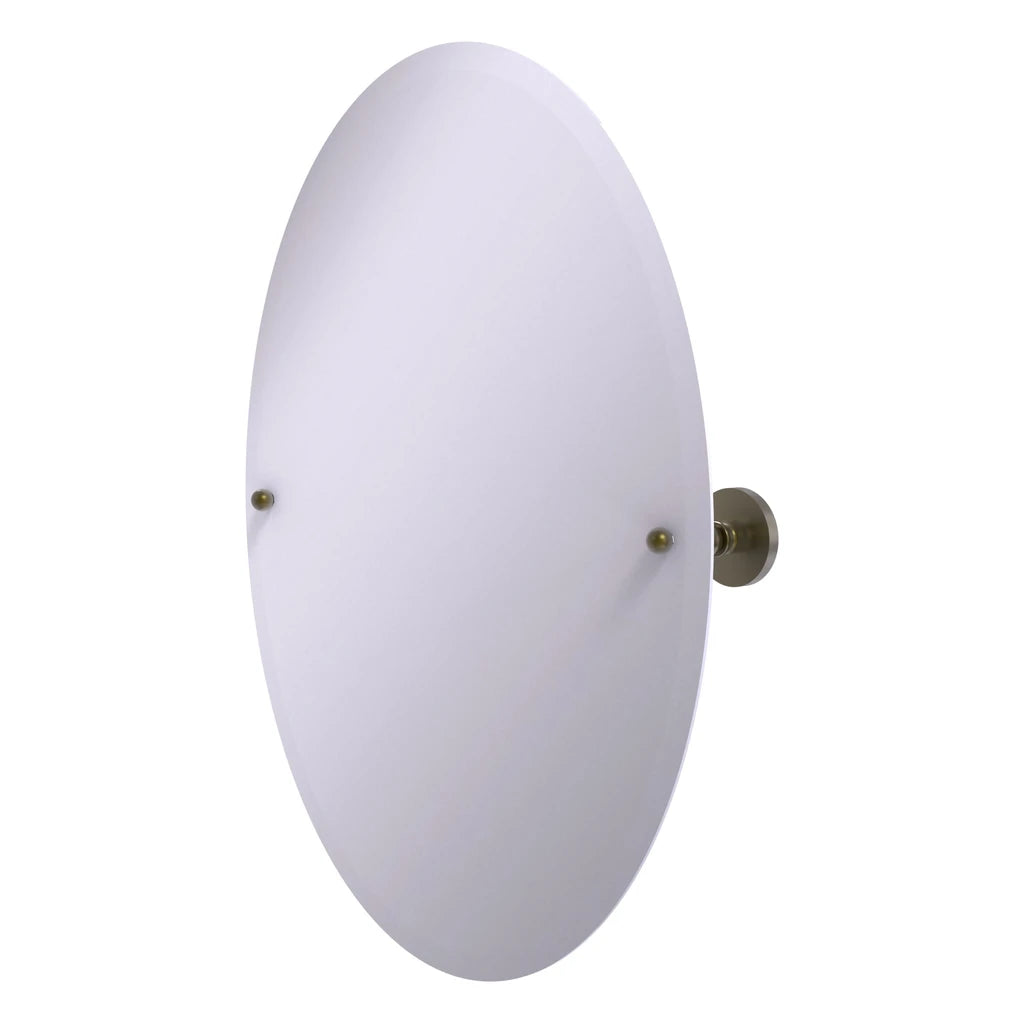 Frameless Oval Tilt Mirror with Beveled Edge - P1091-ABR