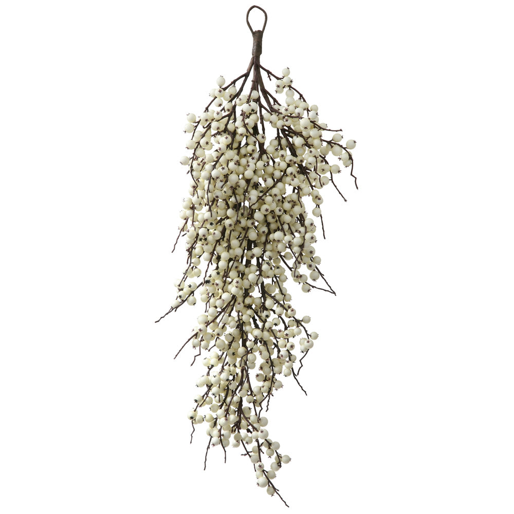 Vickerman 32″ White Indoor/Outdoor Berry Teardrop - P135818