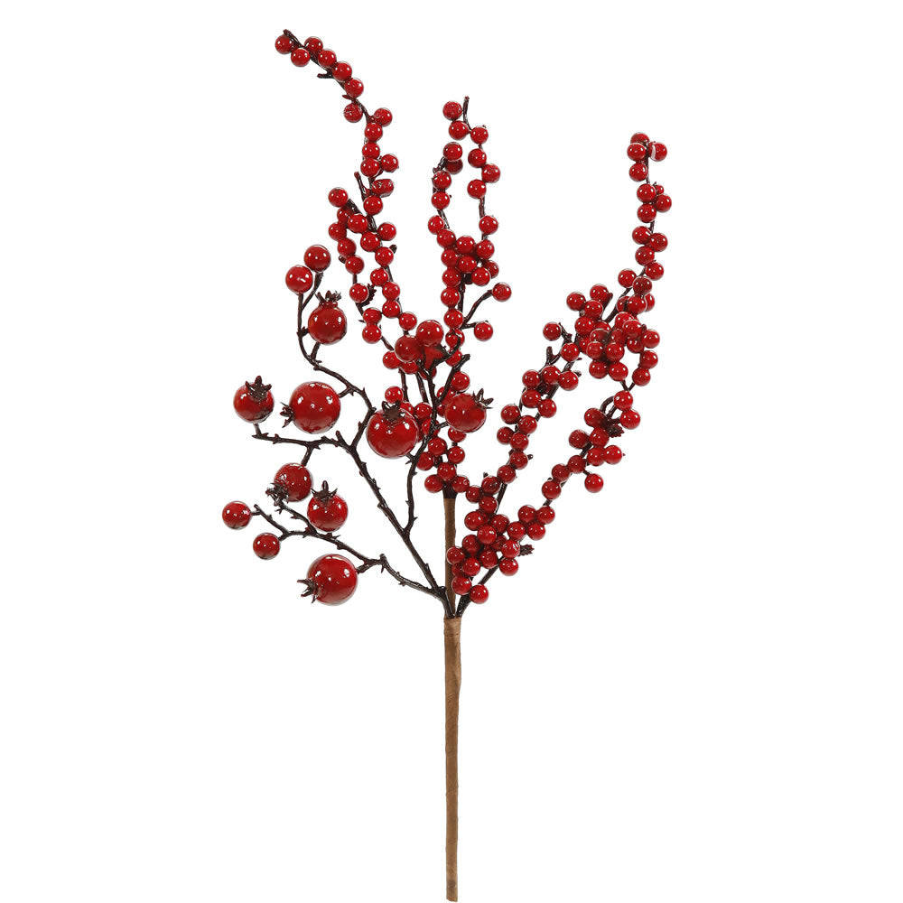 Vickerman 18″ Mixed Red Gooseberry Berry Pick - P143102