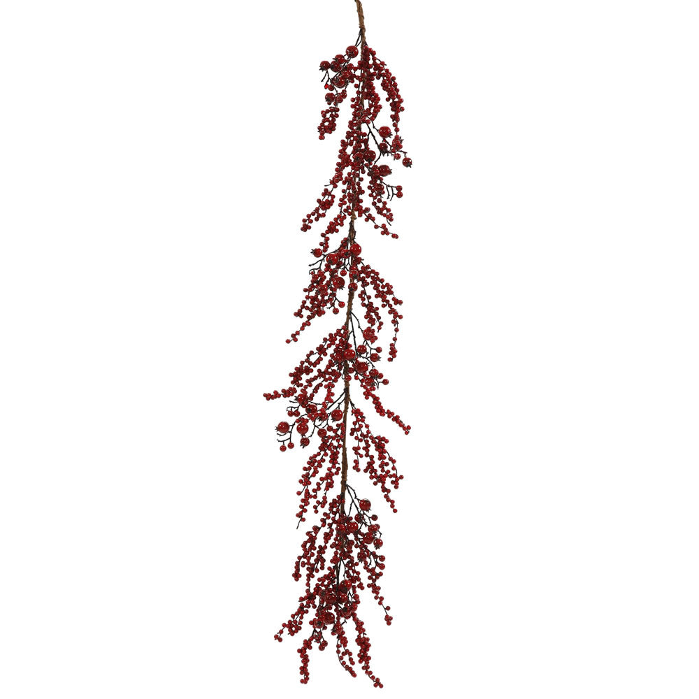 Vickerman 60″ Mixed Red Gooseberry Berry Garland - P143112