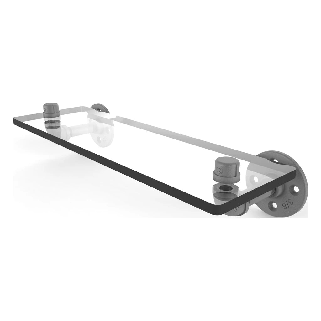 Pipeline Collection 22 Inch Glass Shelf - P-400-22-GS-GYM