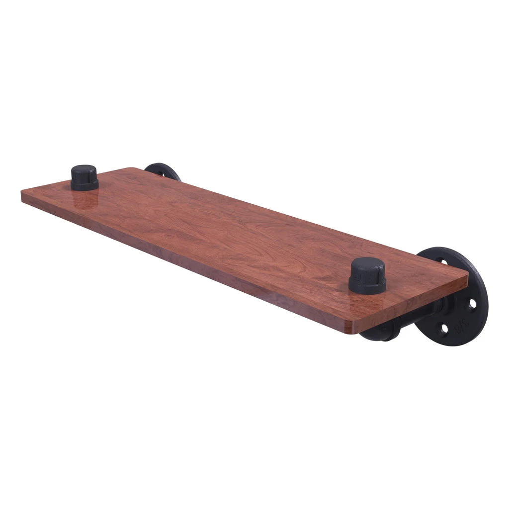 Pipeline Collection 16 Inch Ironwood Shelf - P-450-16-Ws-Bkm
