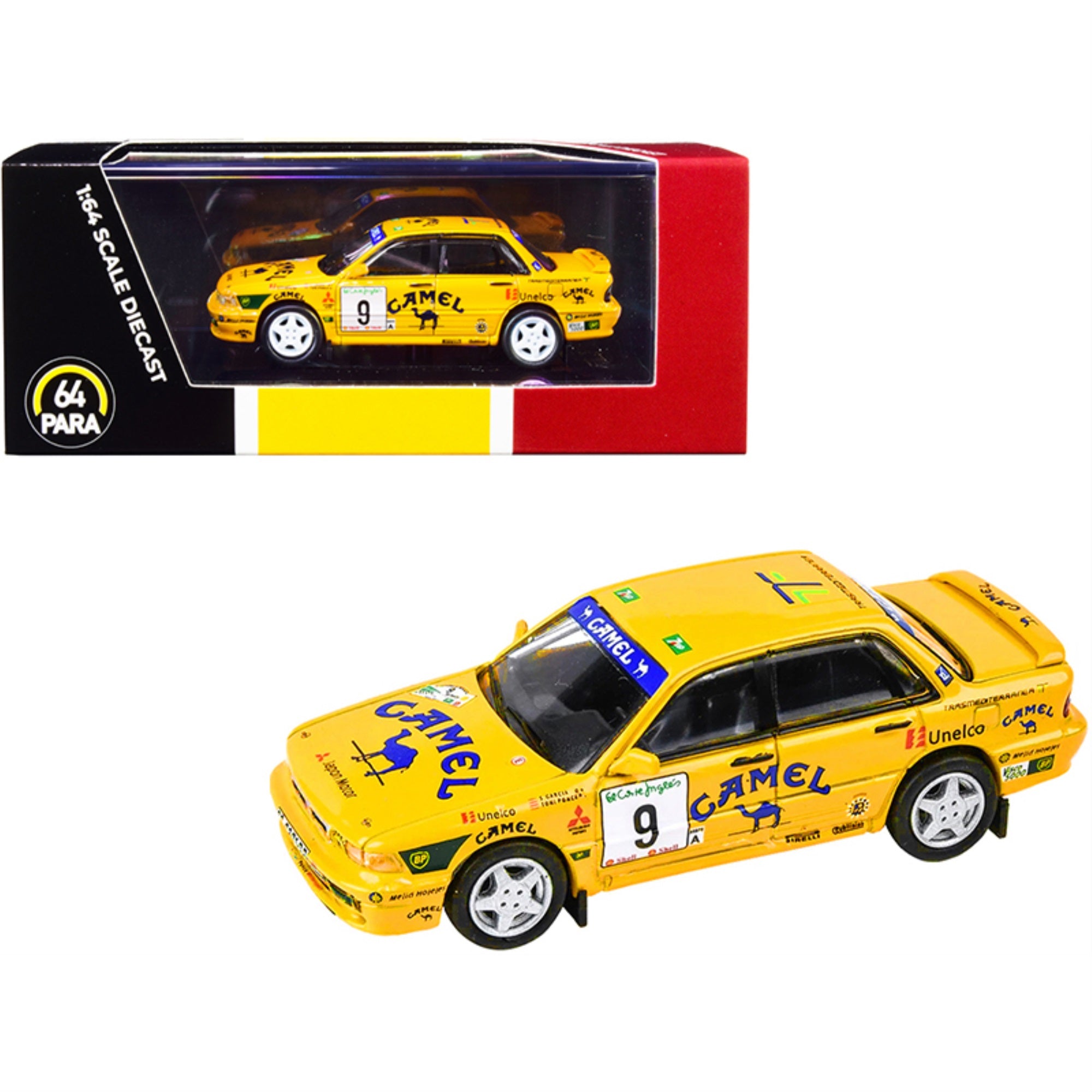 Mitsubishi Galant Vr-4 #9 S. Garcia - A. Ponce Rally El Corte Ingles (1995) 1/64 Diecast Model Car By Paragon