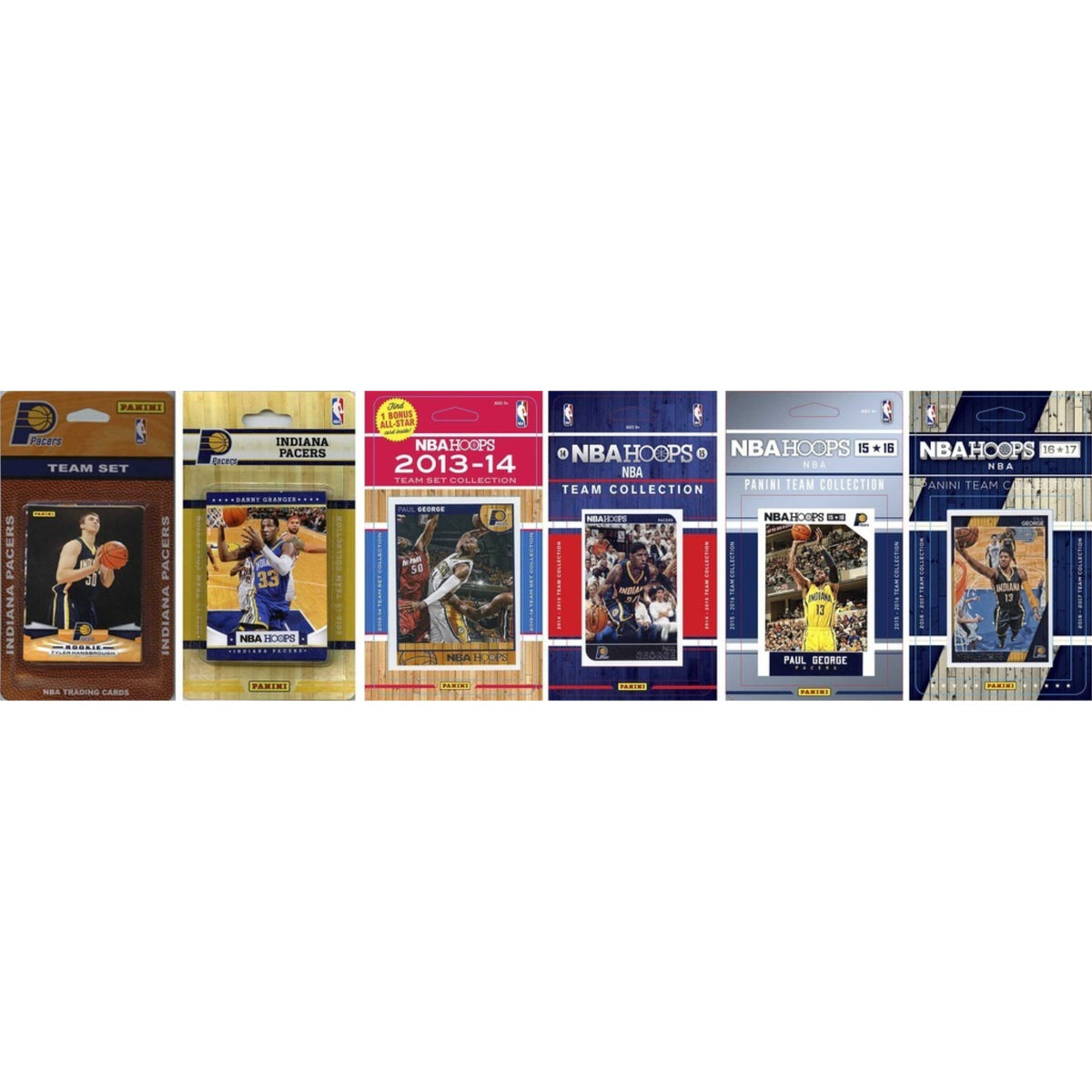 Nba Indiana Pacers 6 Different Licensed Trading Card Team Sets