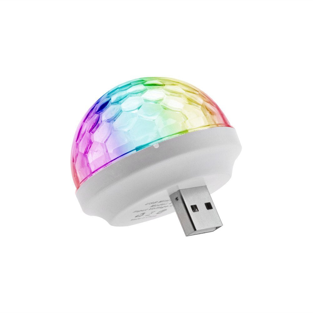 Sound Activated Mobile Disco Ball Portable Party DJ USB and Iphone Decoration for Parties
