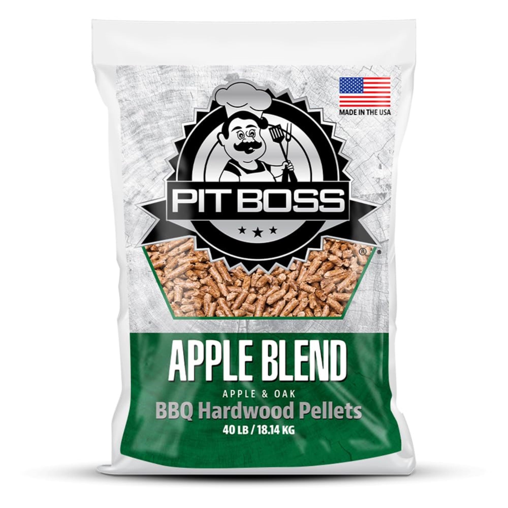 Pit Boss 40 Lb Apple Blend Hardwood Pellets, Brown