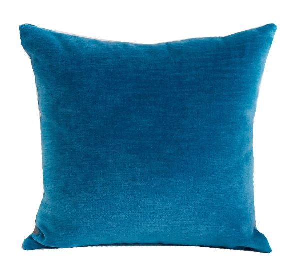 Plutus Aqua Dulce Teal Handmade Luxury Pillow - Double Sided  20 X 20