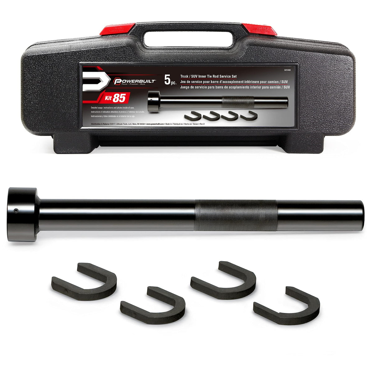 Powerbuilt Inner Tie Rod Tool Kit, Removal And Installation Mechanic Set With Crowfoot Adapters, Domestic And Import, Vehicles, Trucks, Suvs - 641440