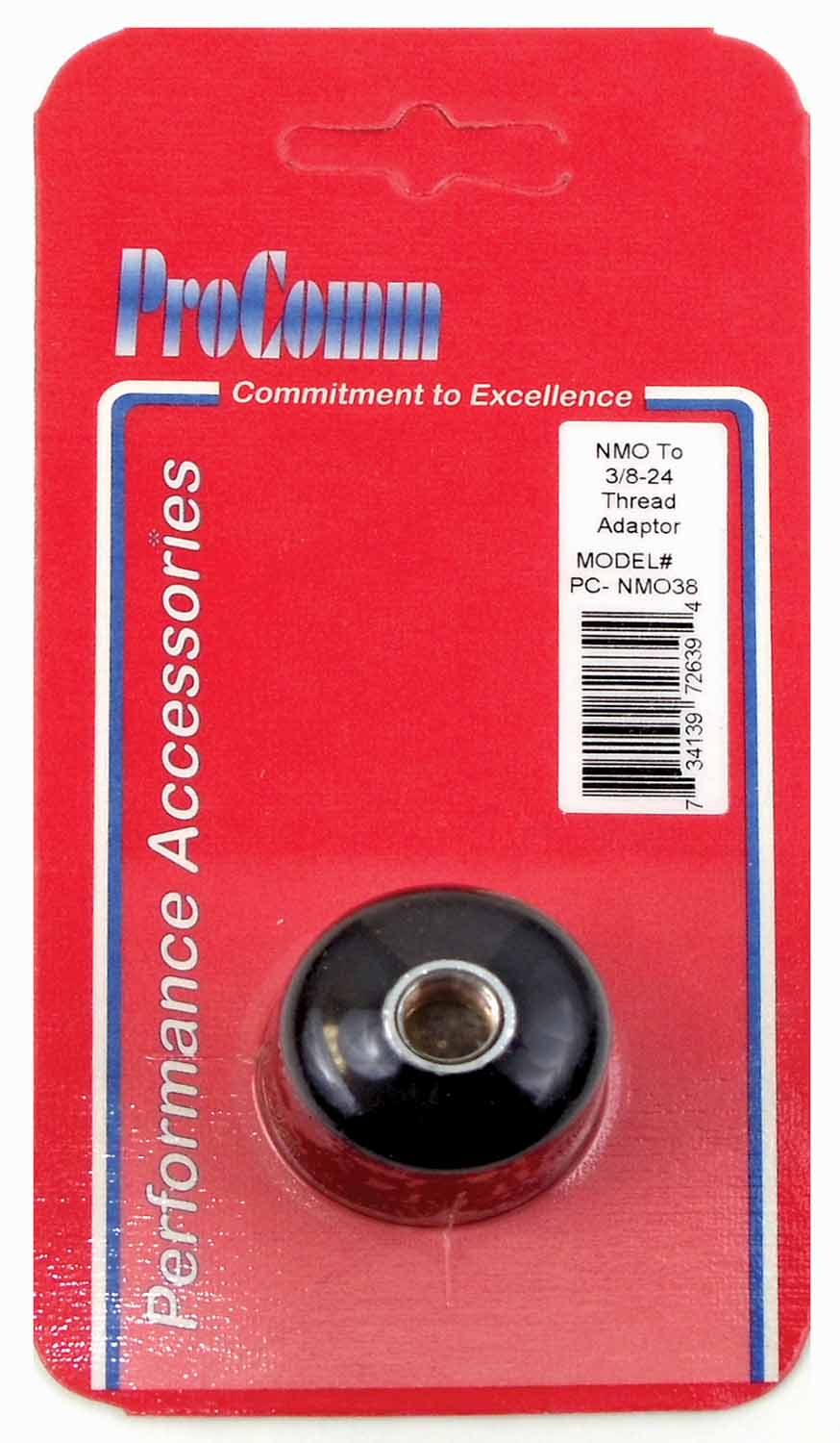 PROCOMM - ADAPTOR TO CONVERT 3/4″ NMO BASE MOUNT TO FEMALE 3/8″ X 24″ THREADS