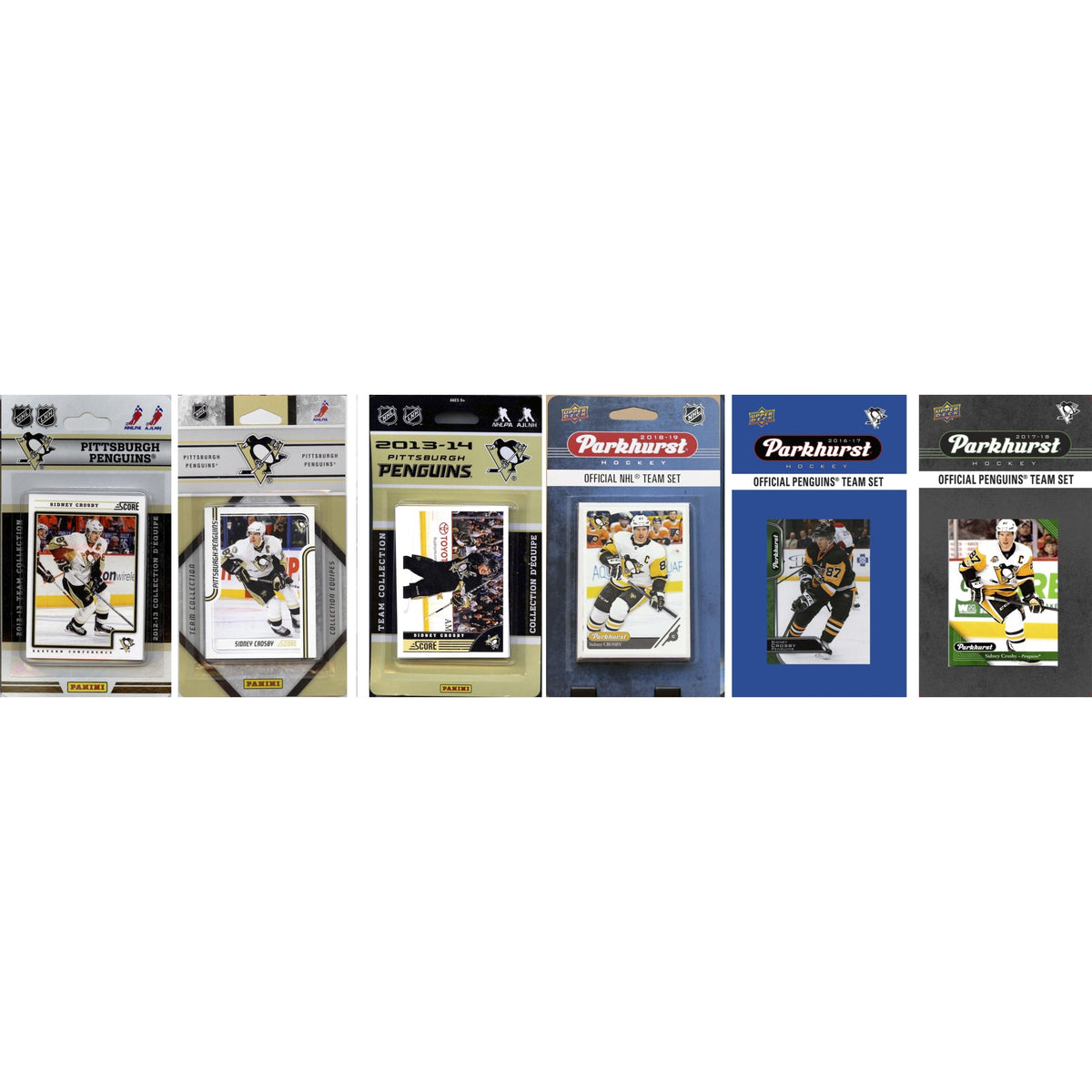 Nhl Pittsburgh Penguins 6 Different Licensed Trading Card Team Sets