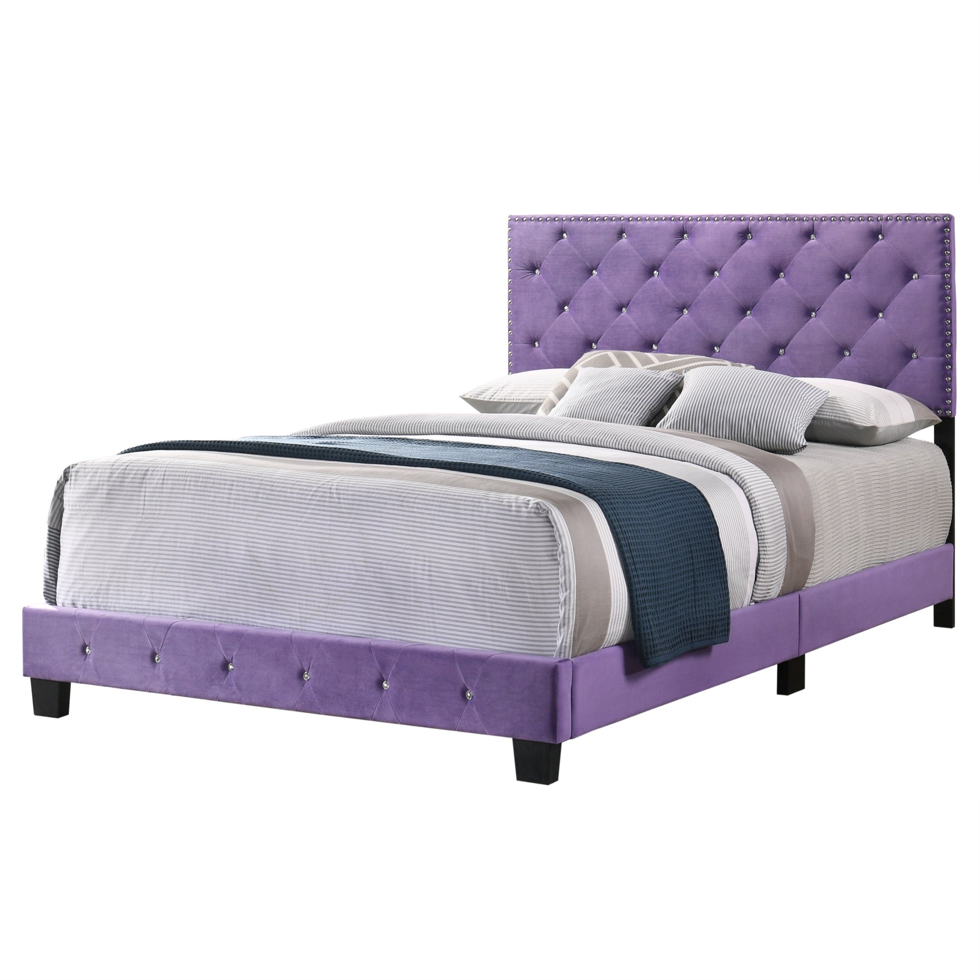 Suffolk Purple Full Panel Bed