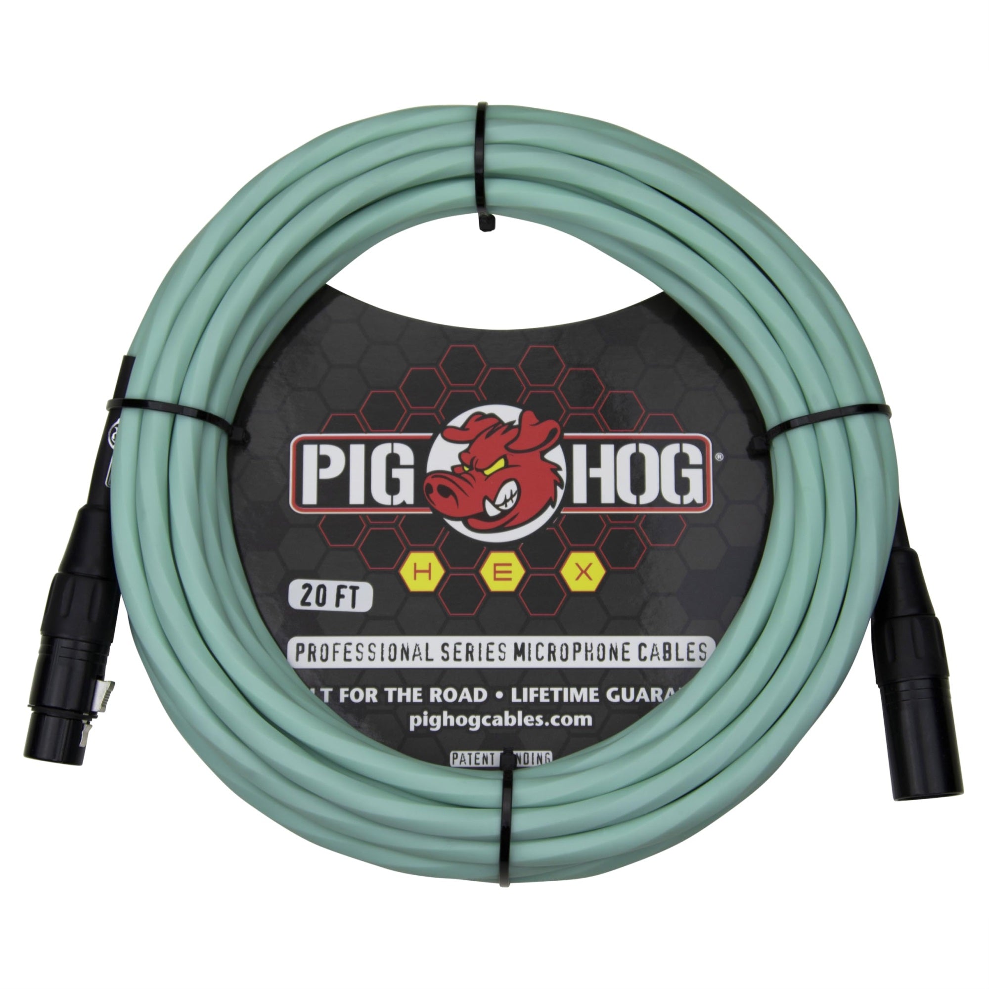 Pighog Hex Series Mic Cable, 20Ft