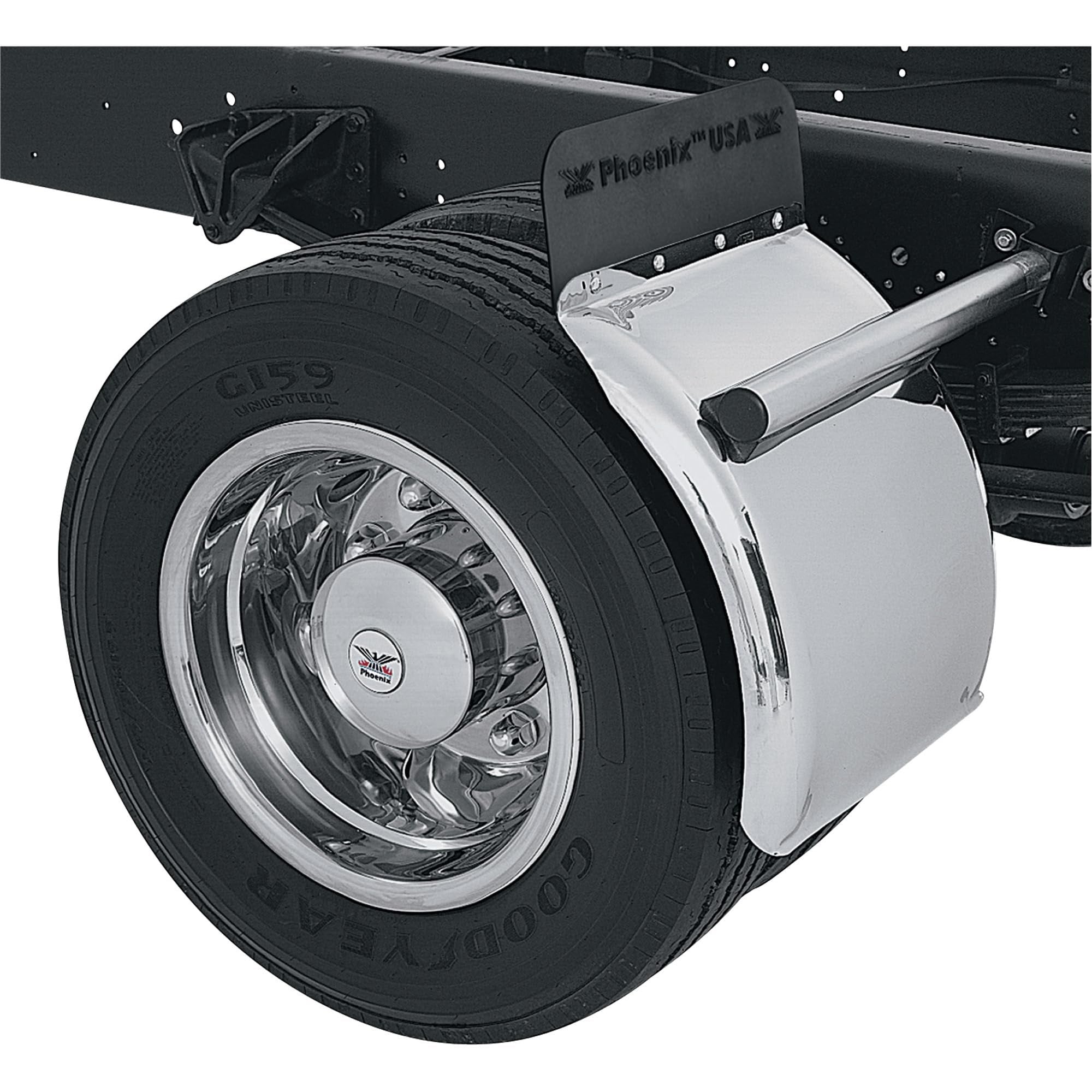 Phoenix Usa Stainless Steel Quarter Fender Kit - 21In. 2-Pc. Set