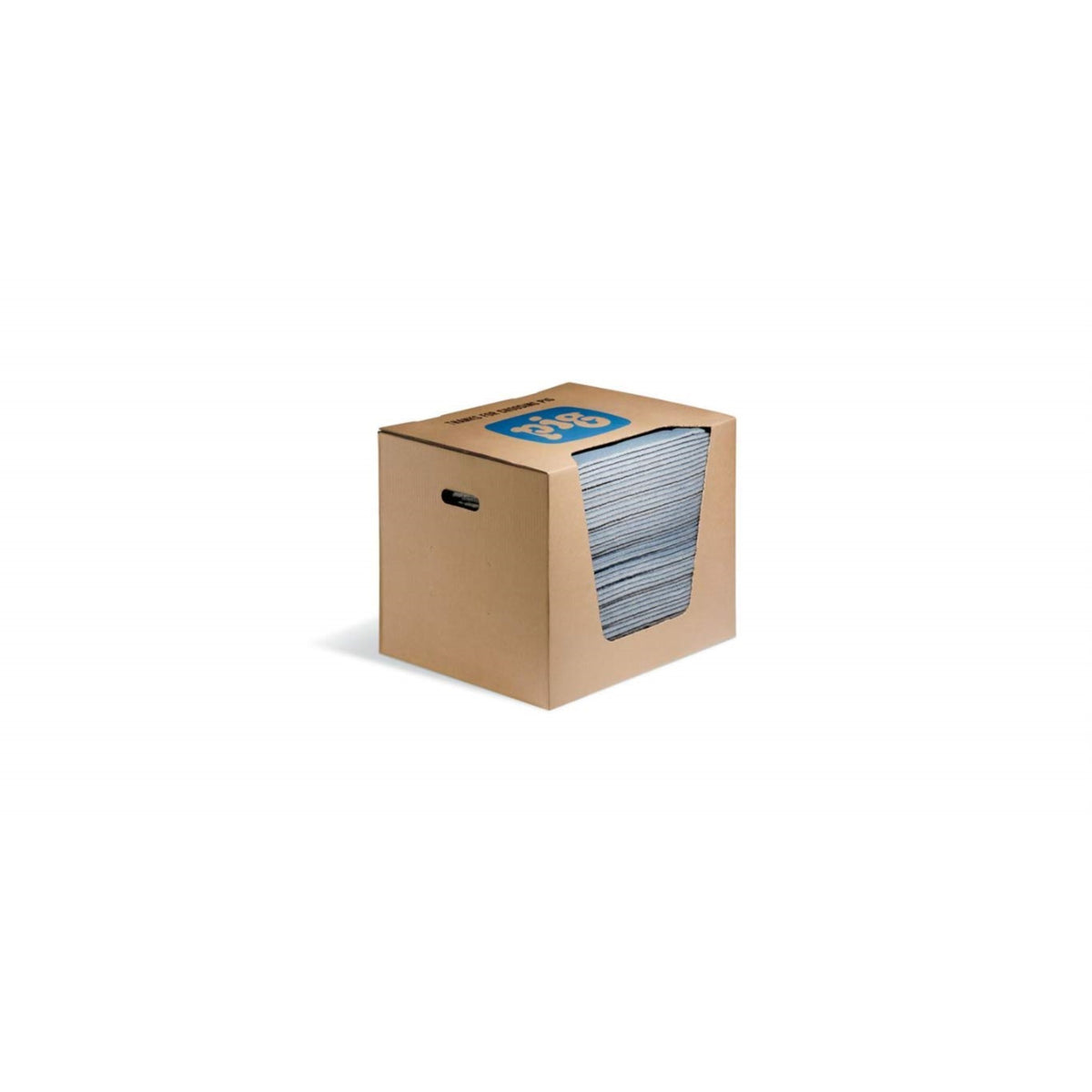 Pig Blue Absorbent Mat Pad, 17 Gal, Pk50