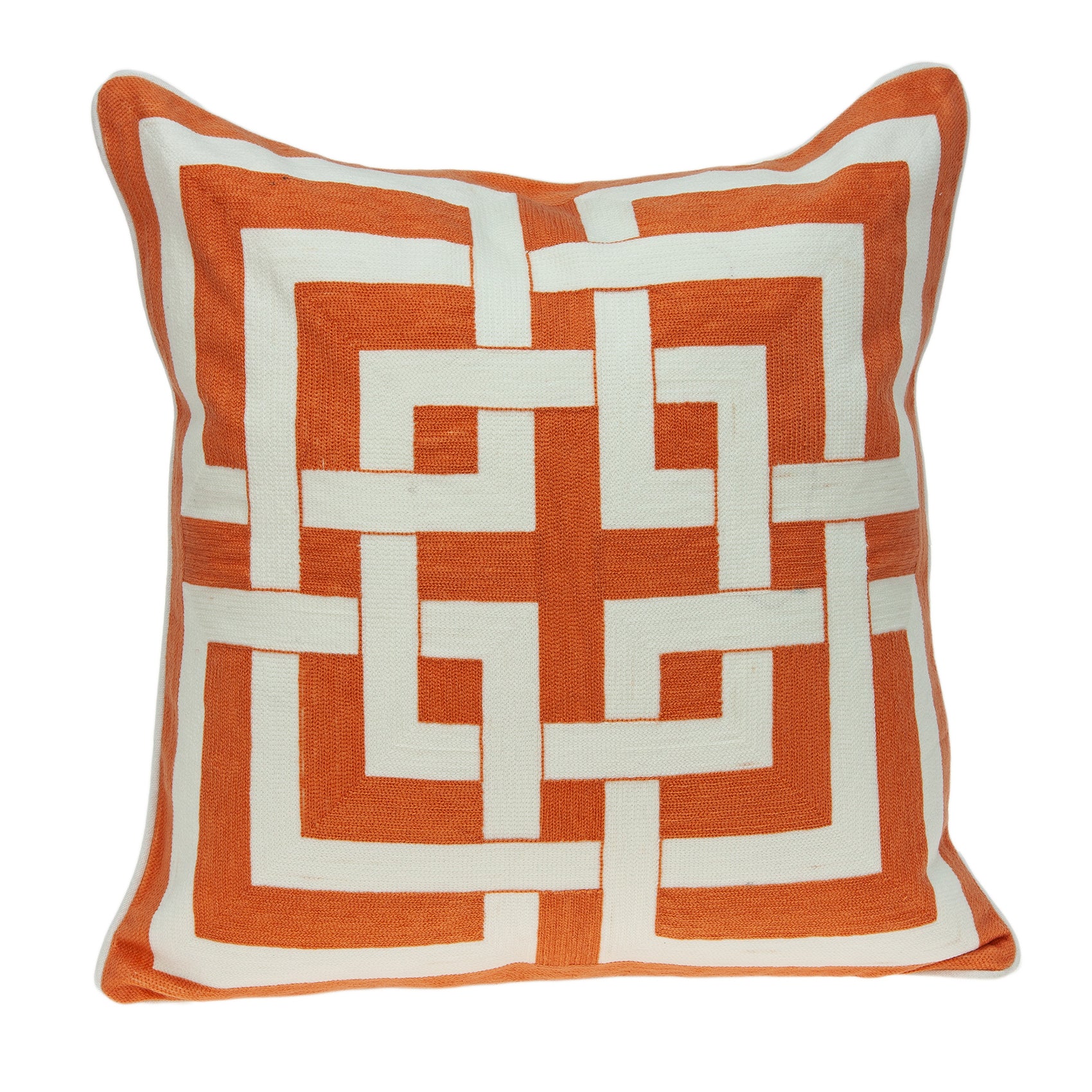 Parkland Collection Simbel Transitional Multicolored Pillow Cover With Poly Insert