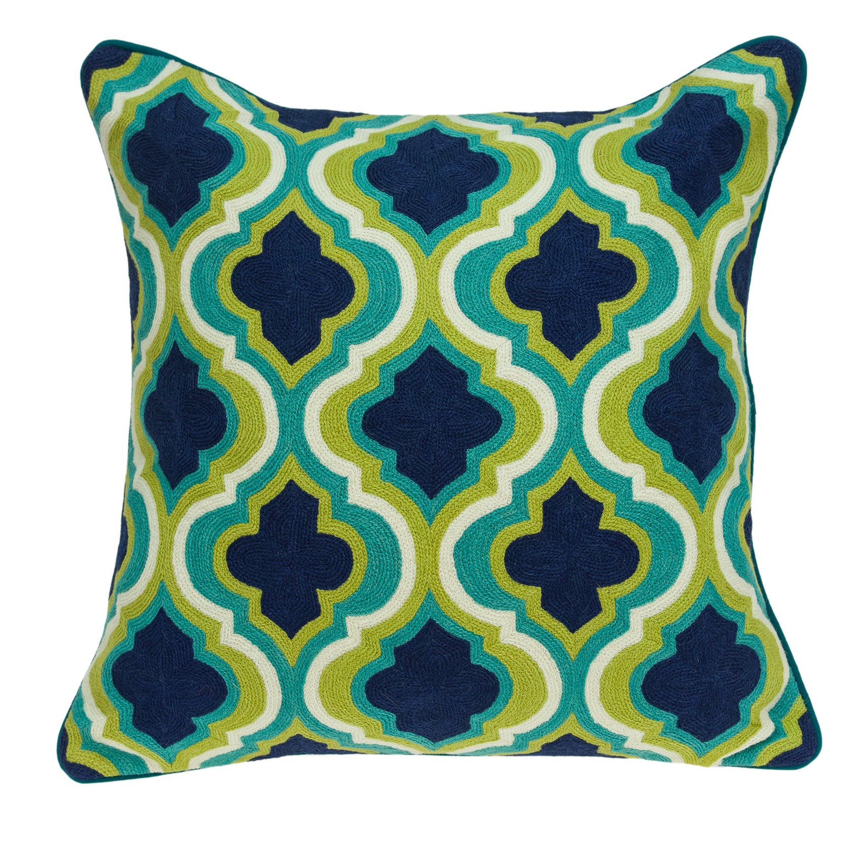 Parkland Collection Handmade Muja Traditional Multicolored Pillow Cover With Poly Insert