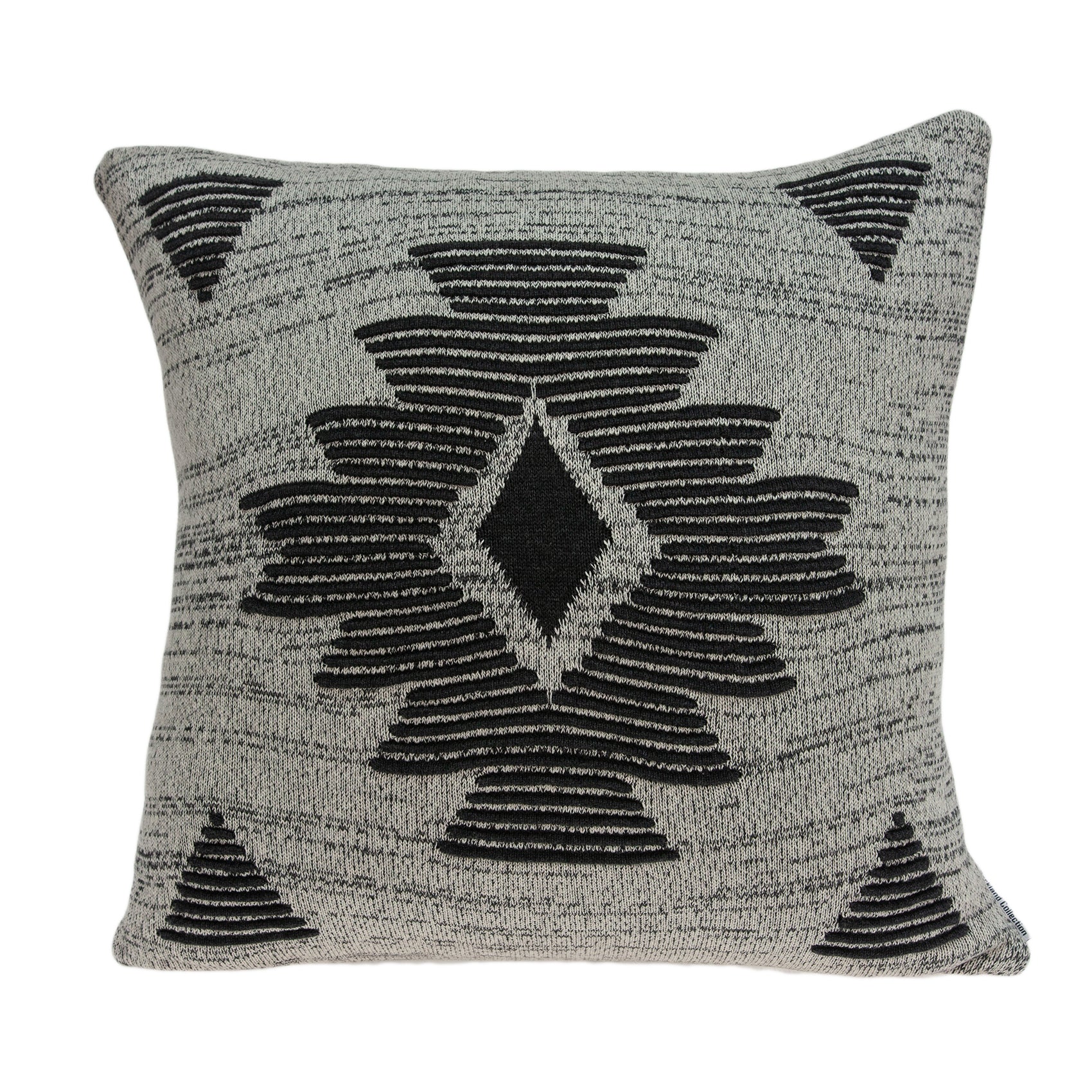Parkland Collection Shosa Southwest Grey Pillow Cover With Poly Insert