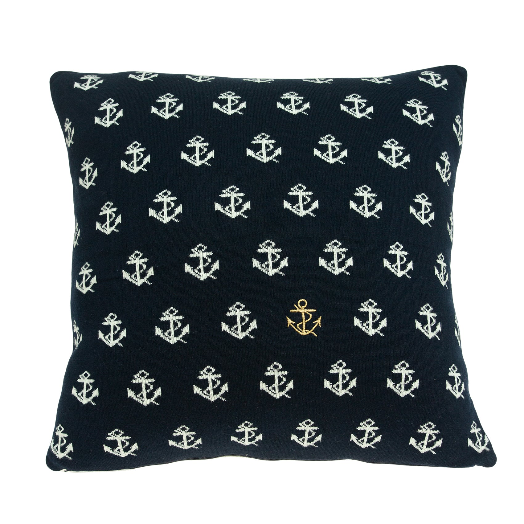Parkland Collection Andrea Nautical Blue Pillow Cover With Poly Insert