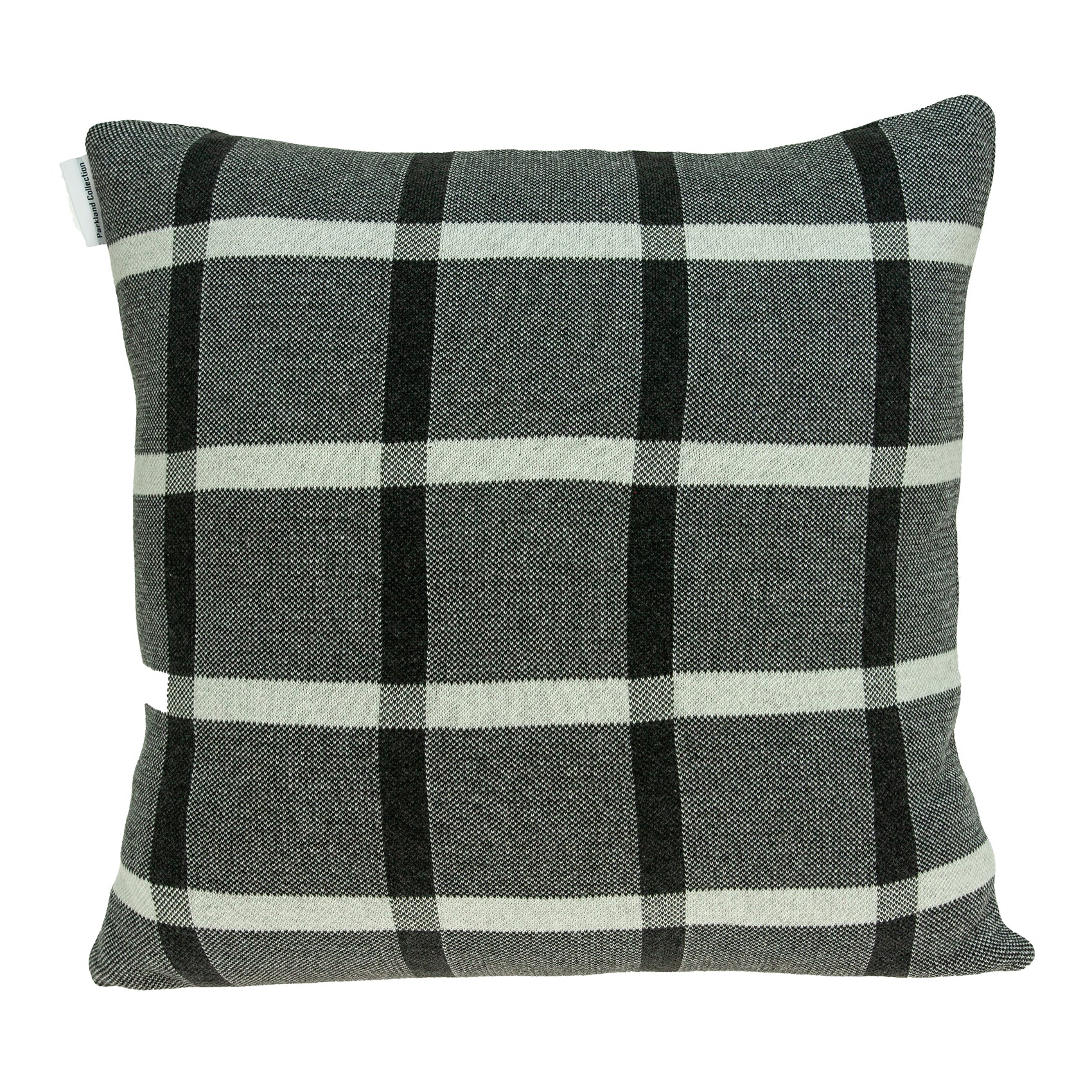 Parkland Collection Marco Transitional Grey Pillow Cover With Poly Insert