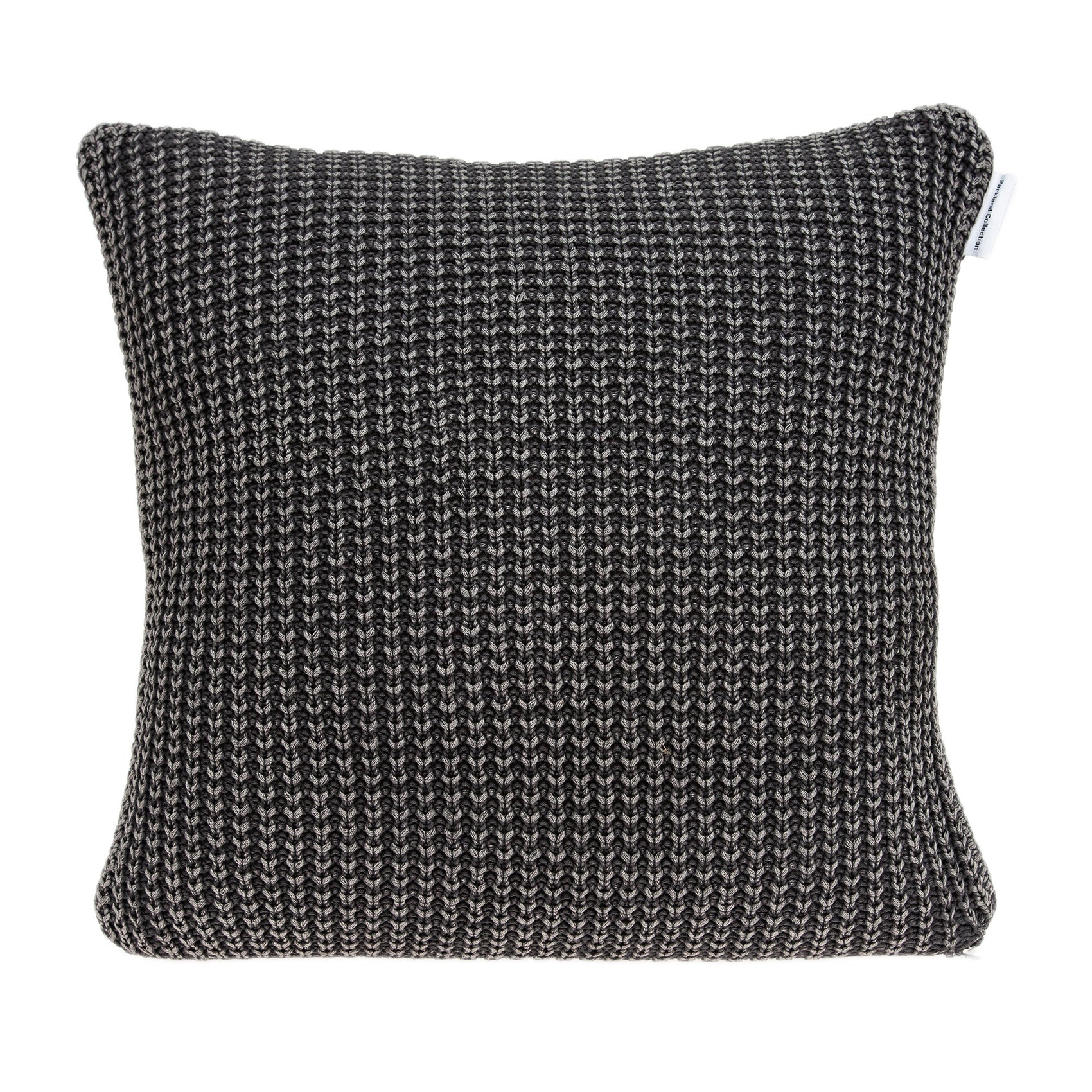 Parkland Collection Cabo Transitional Charcoal Pillow Cover With Poly Insert