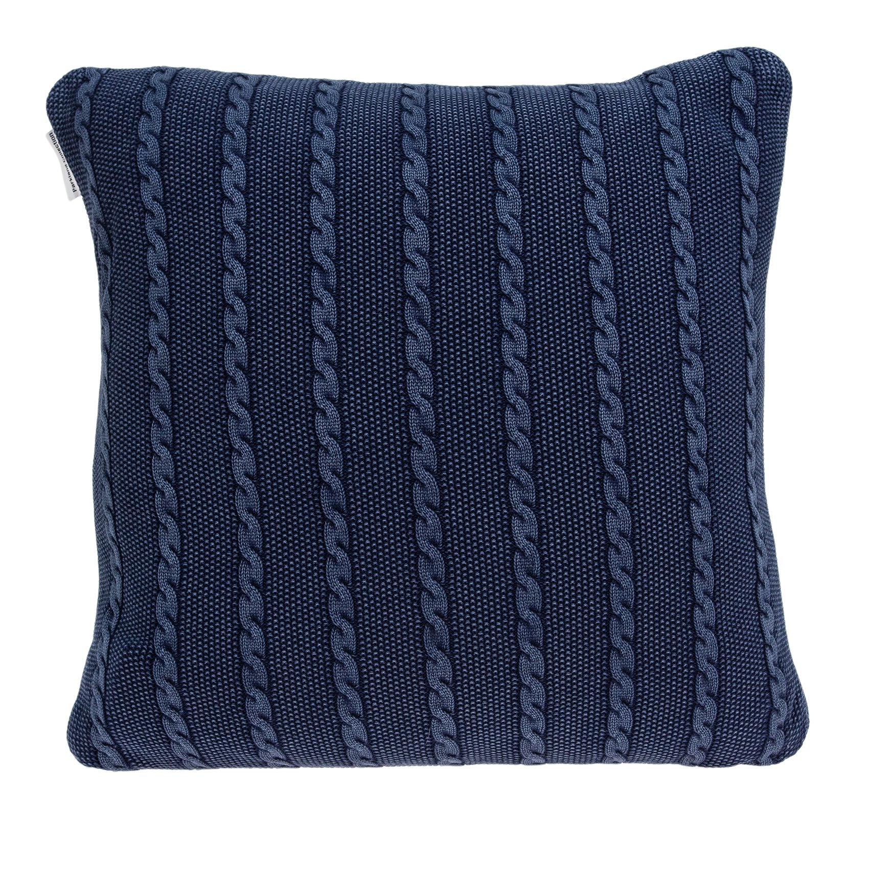 Parkland Collection Danza Transitional Blue Pillow Cover With Poly Insert
