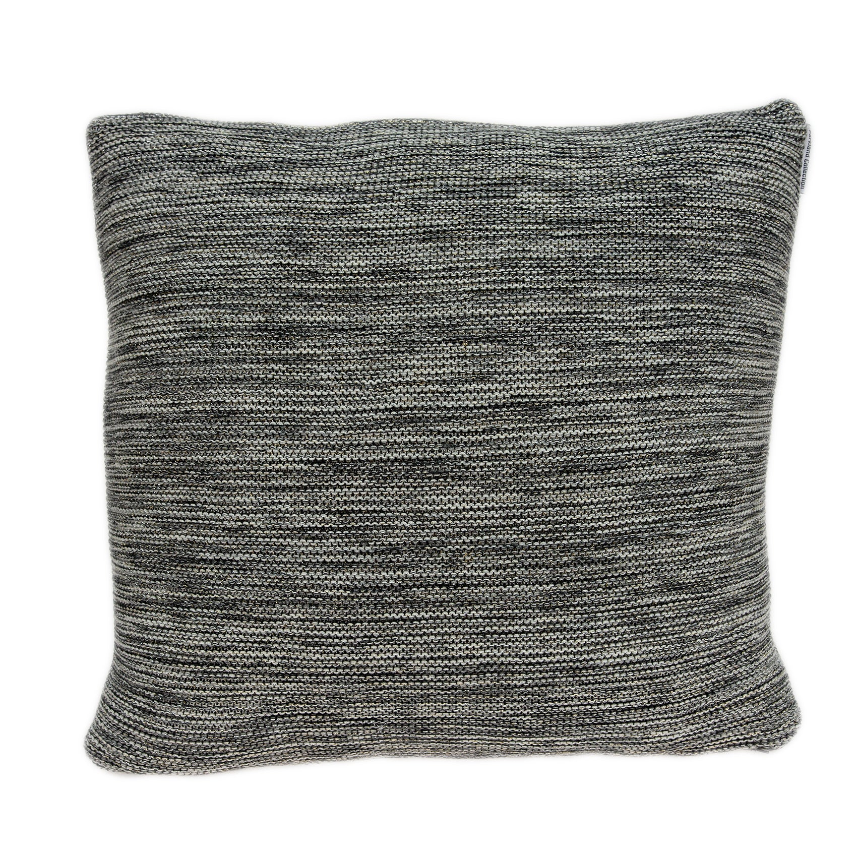 Parkland Collection Diani Transitional Grey Pillow Cover With Poly Insert