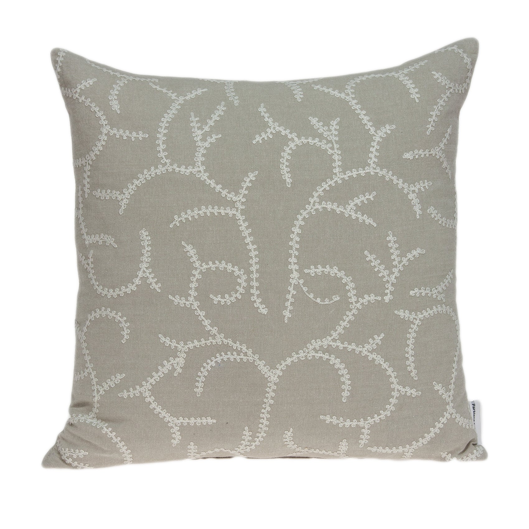 Parkland Collection Nabia Transitional Beige Pillow Cover With Poly Insert