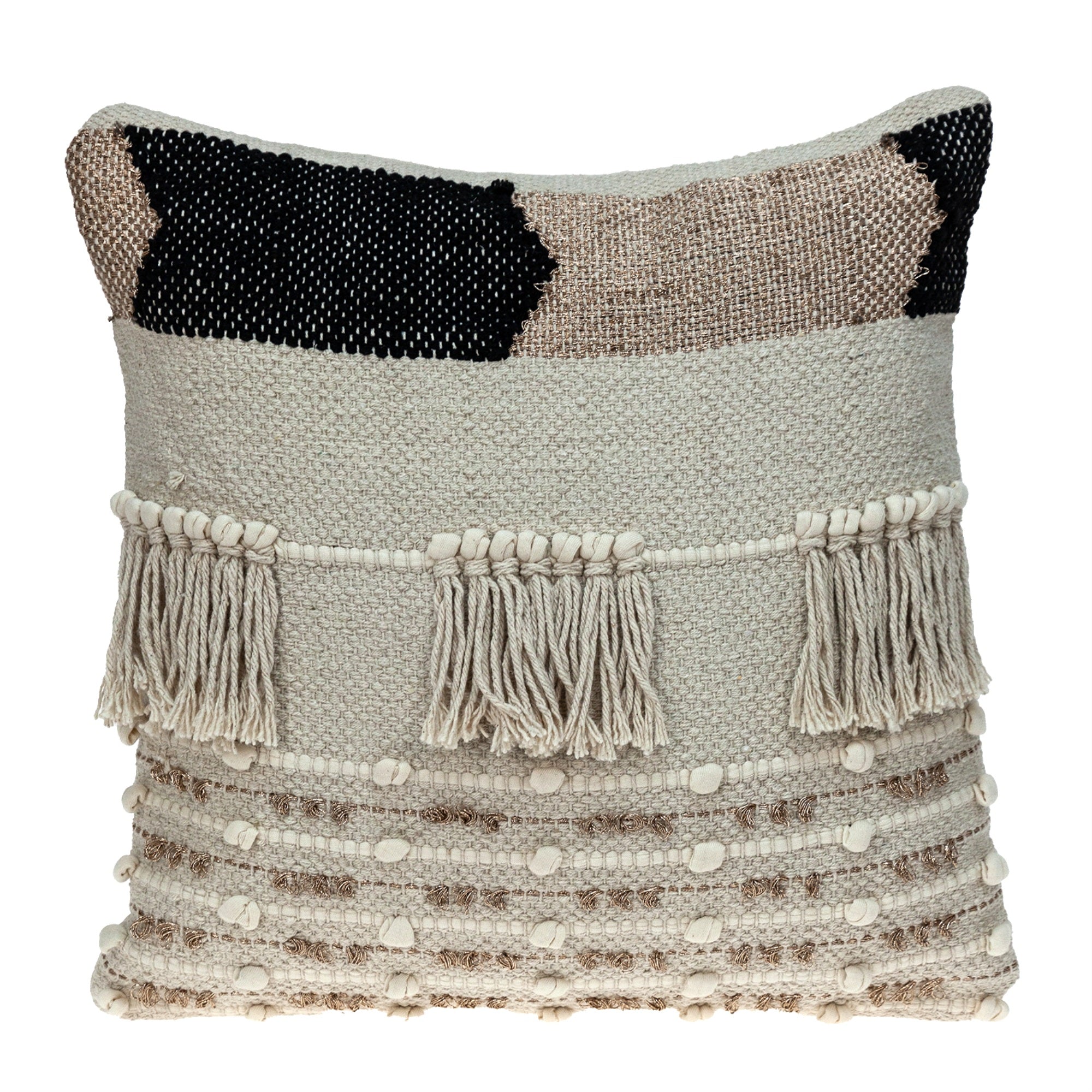 Parkland Collection Taj Transitional Ivory Throw Pillow