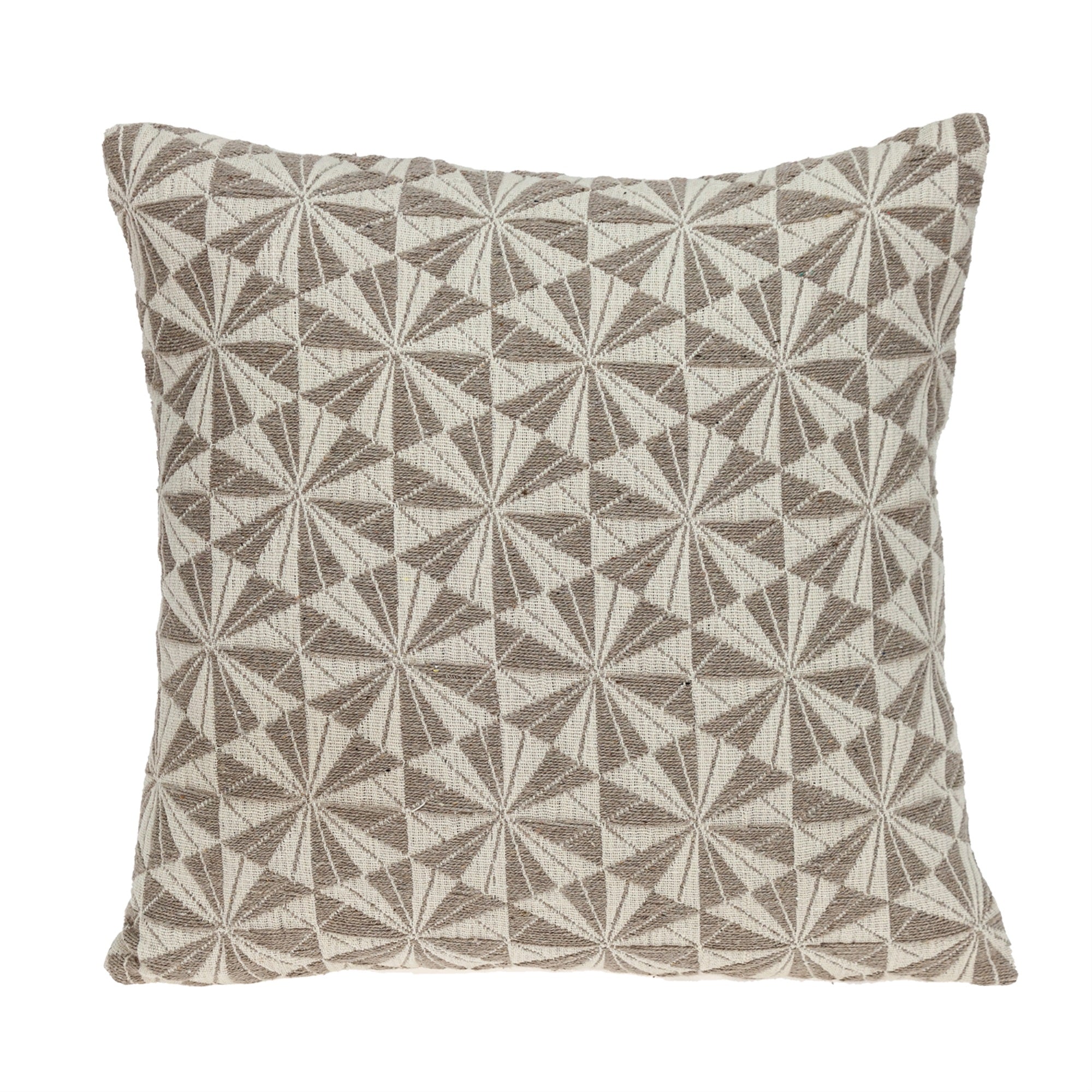 Parkland Collection Dorri Transitional Beige Throw Pillow