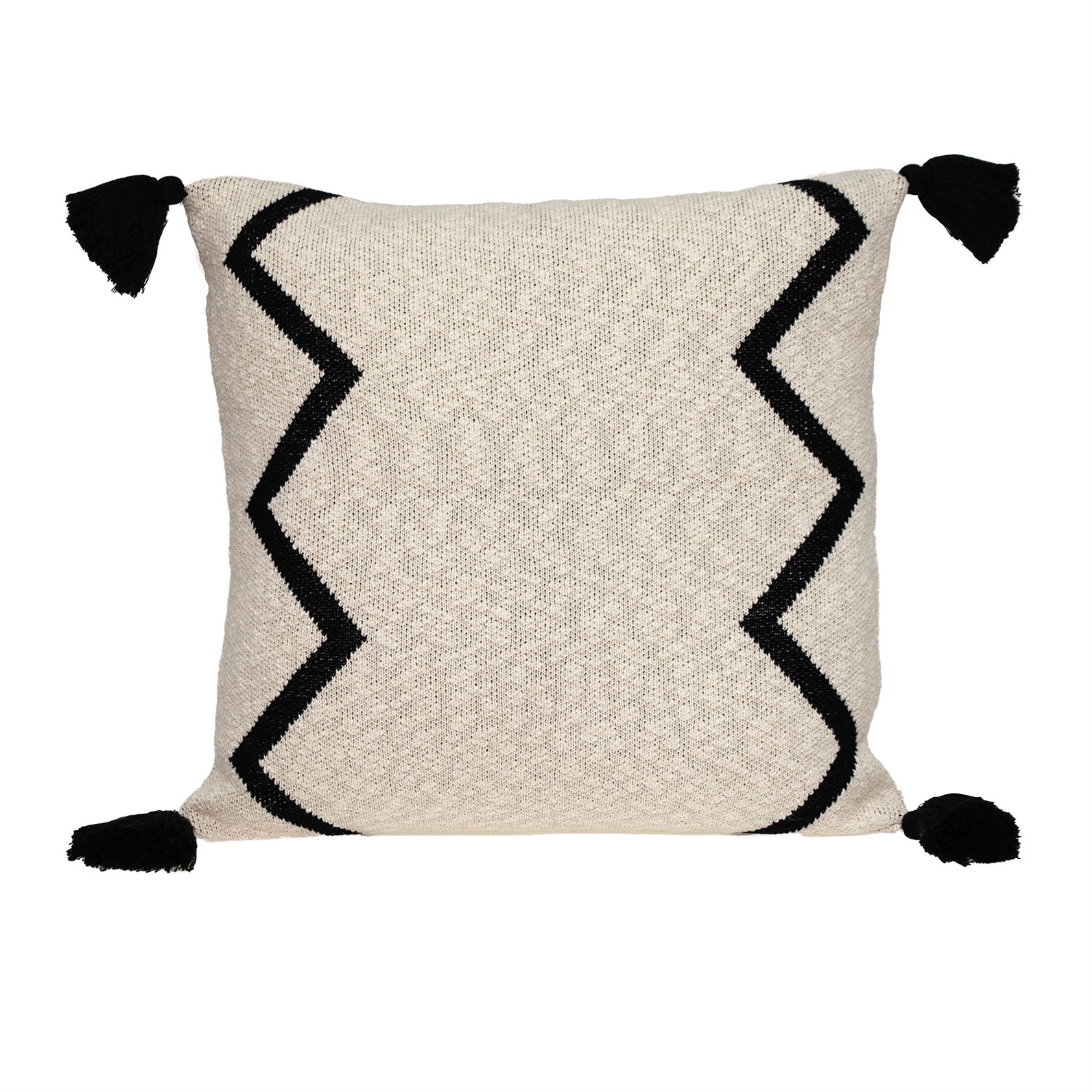 Parkland Collection Zinga Transitional Beige/Cream Throw Pillow