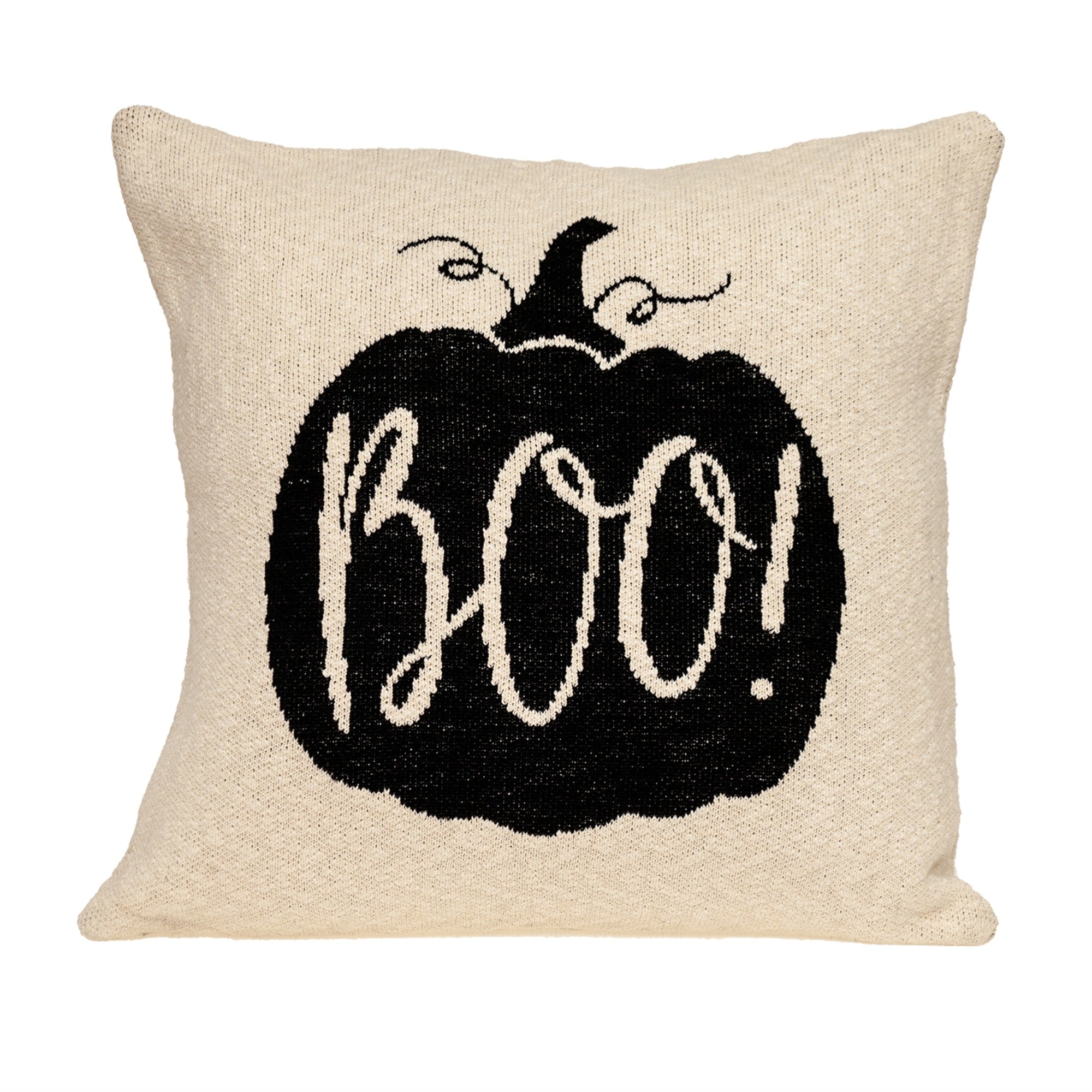 Parkland Collection Baby Boo Transitional Beige/Cream Throw Pillow