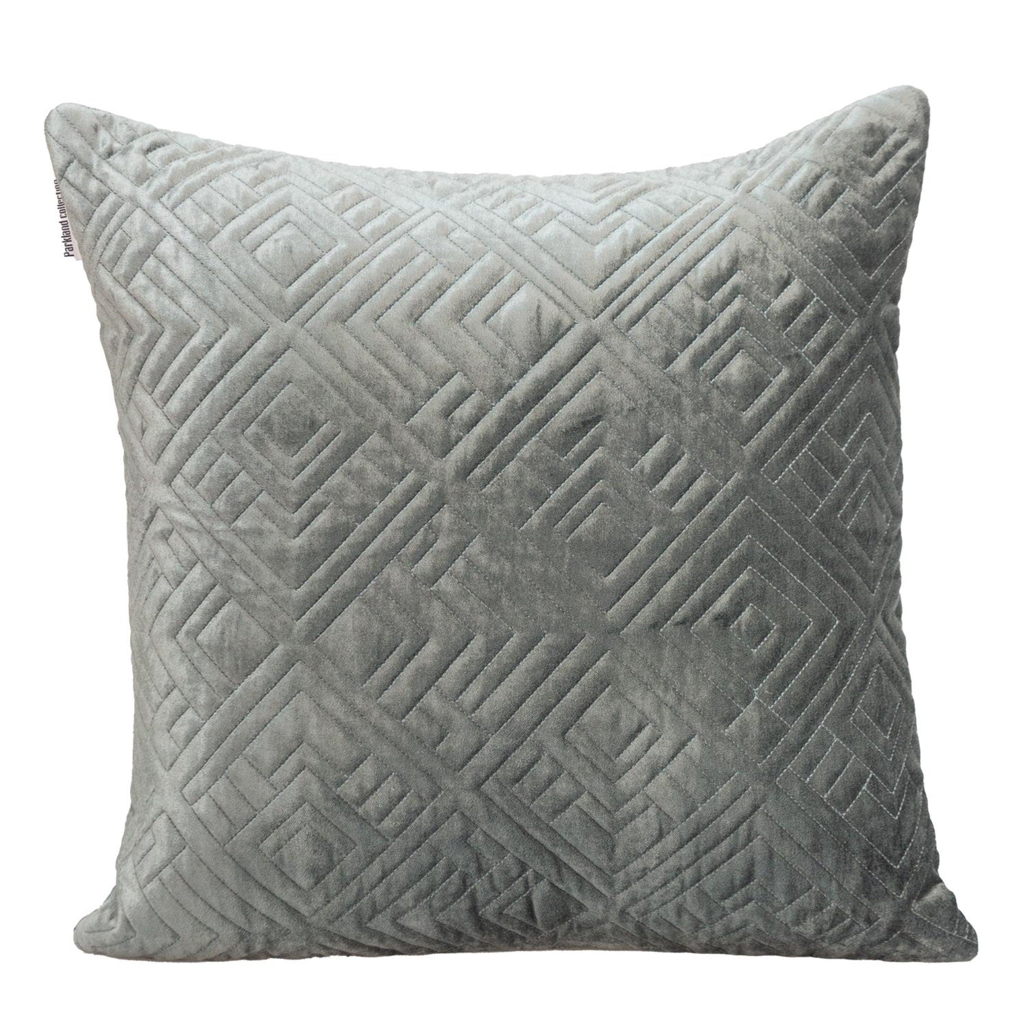 Parkland Collection Eris Transitional Charcoal Throw Pillow