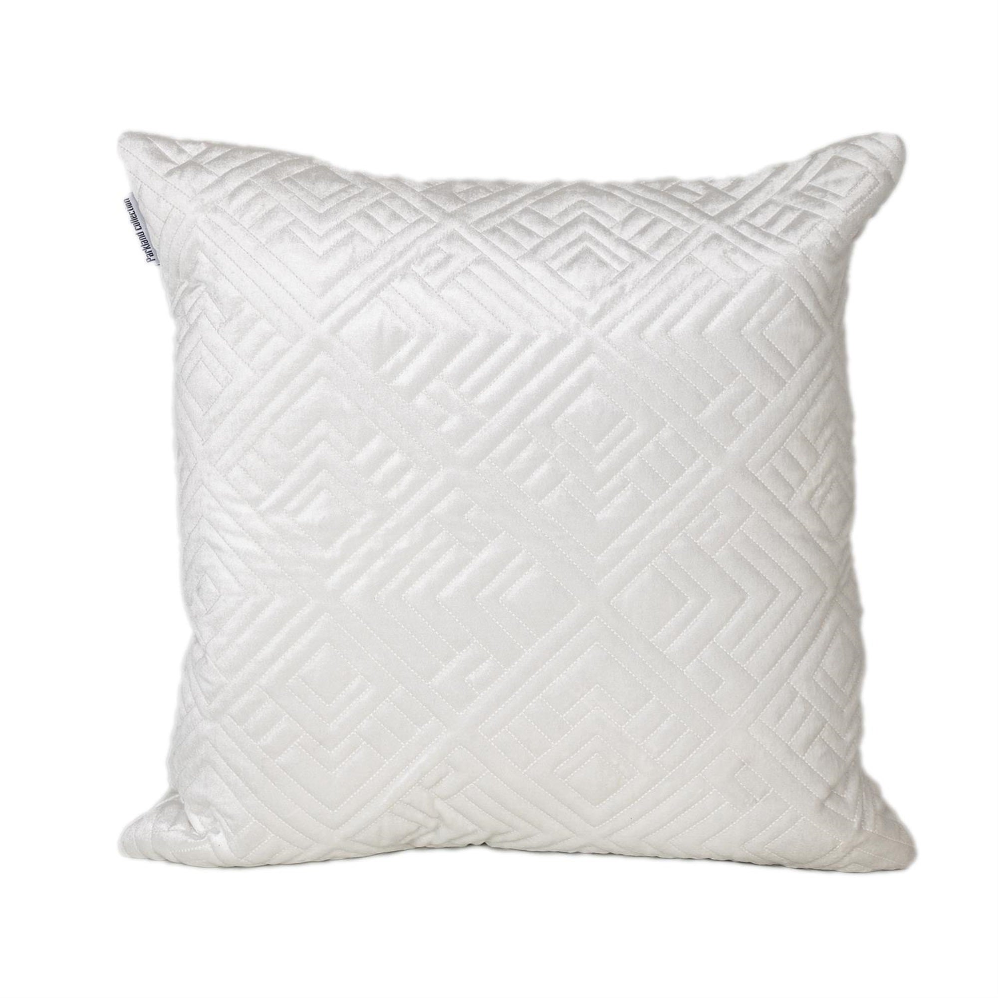 Parkland Collection Eris Transitional White Throw Pillow