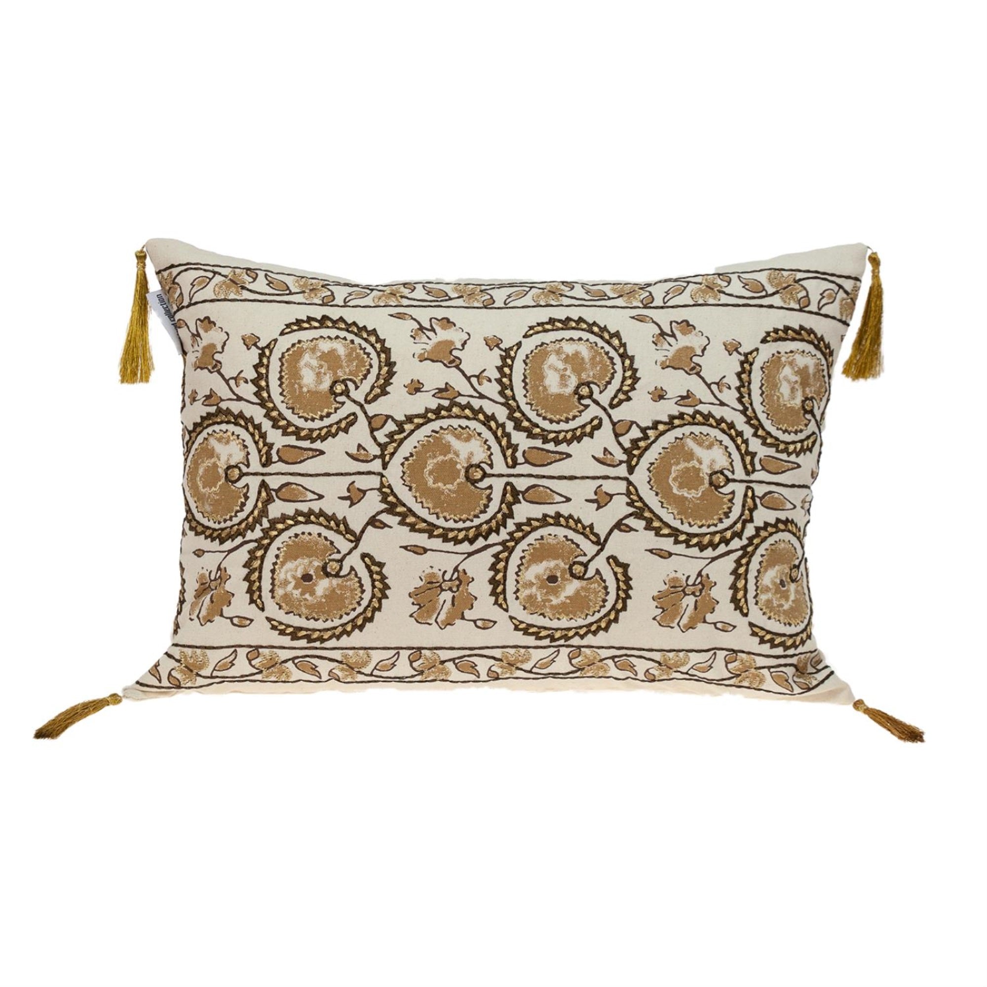 Parkland Collection Venus Transitional Beige Throw Pillow