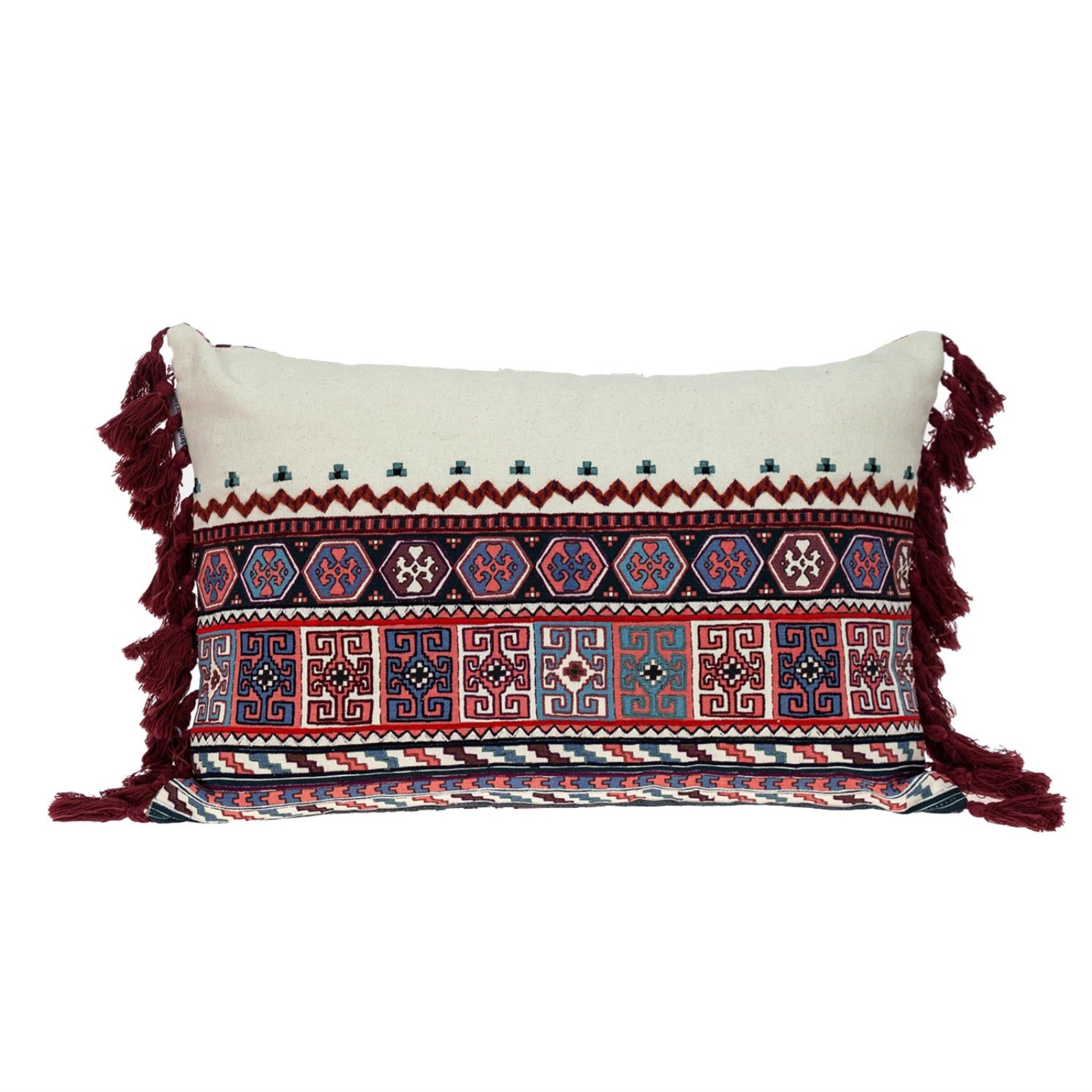 Parkland Collection Blossy Transitional Beige Throw Pillow