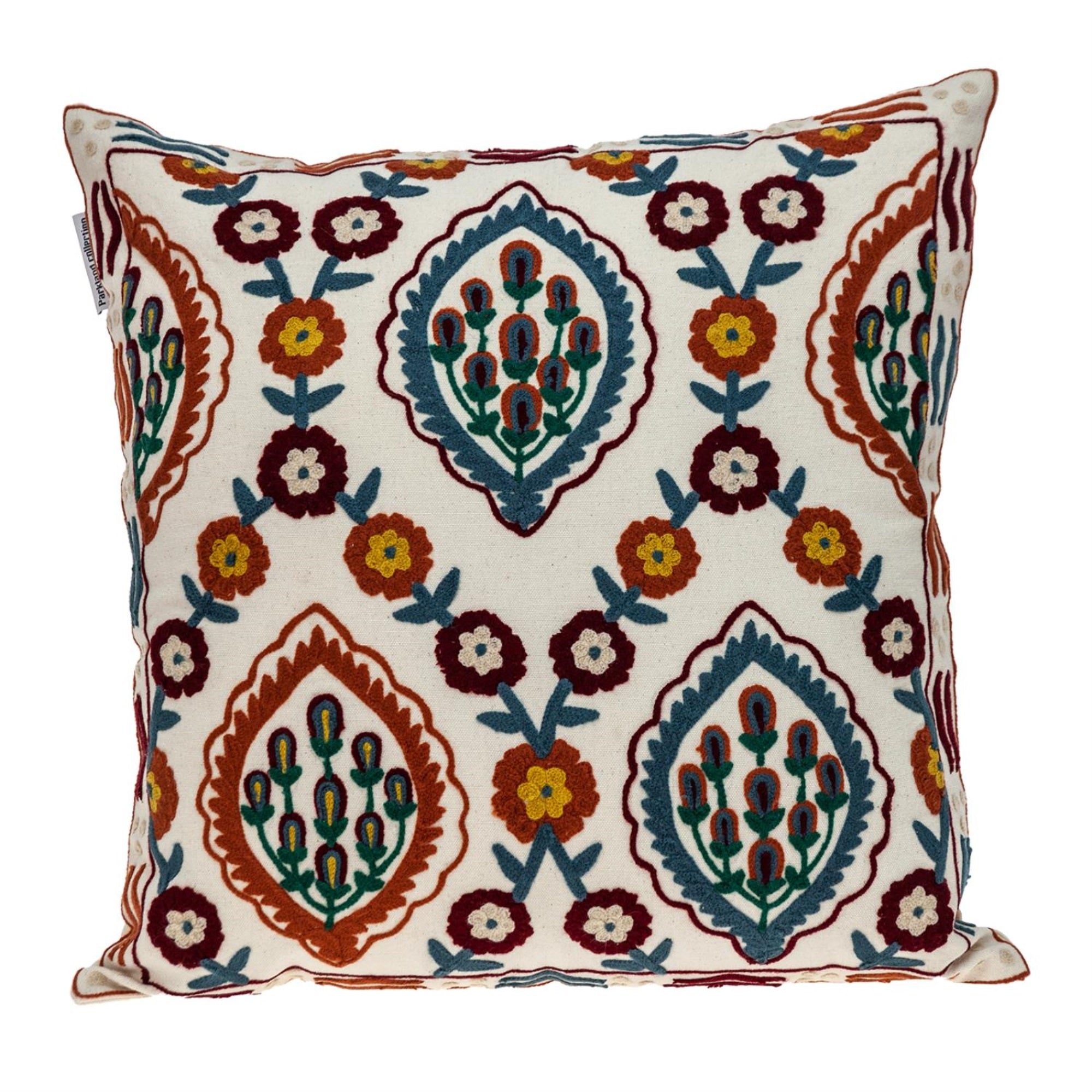 Parkland Collection Florina Transitional Beige Throw Pillow