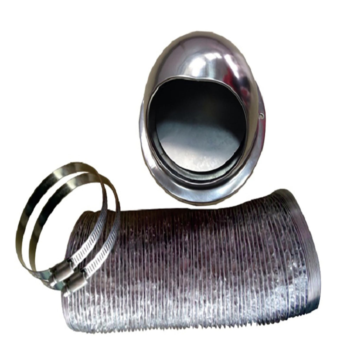 Pinnacle 18-1064 Outside Vent Kit With Damper For Dryer - Stainless Steel