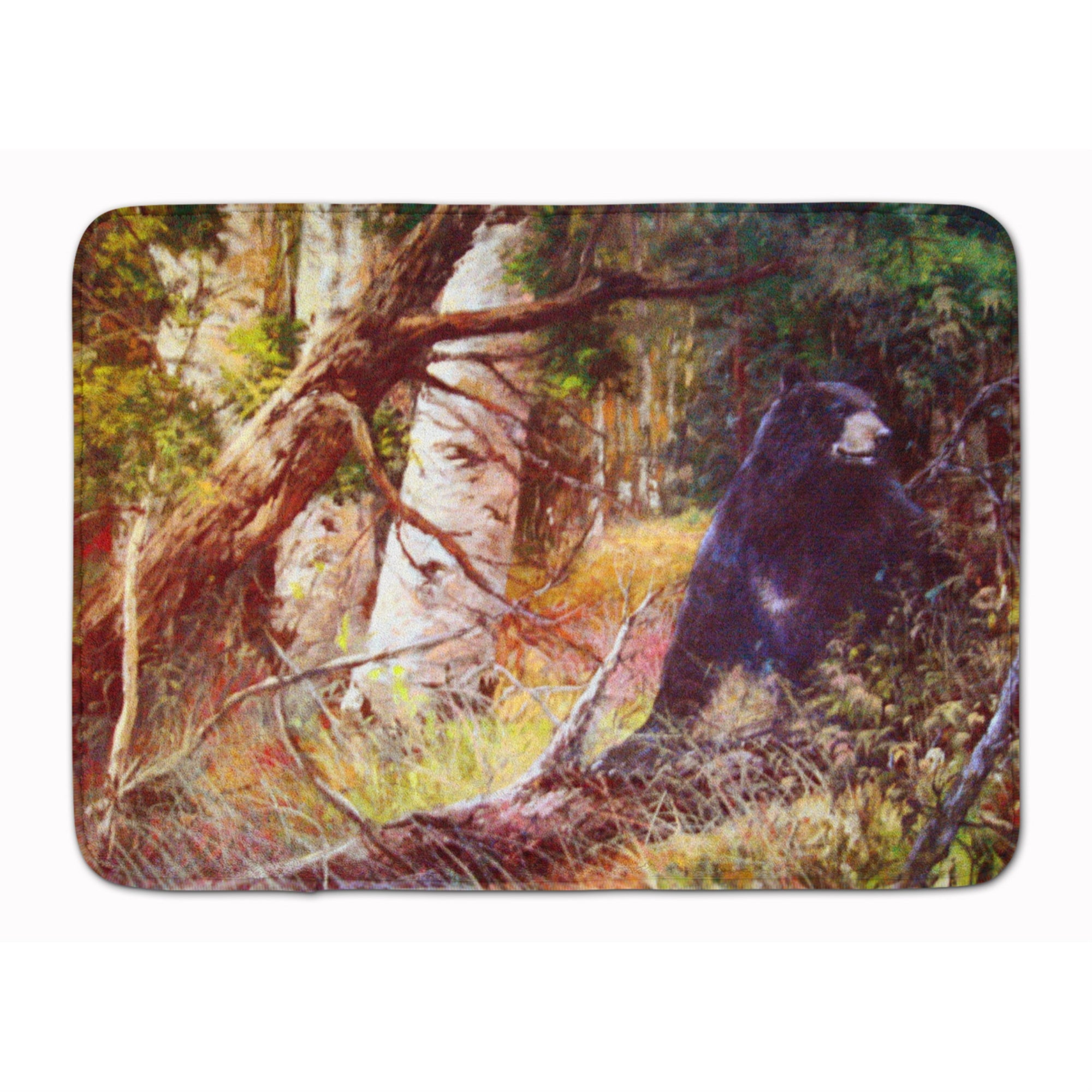 Caroline'S Treasures Mr. Black Bear Floor Mat, 19 X 27, Multicolor