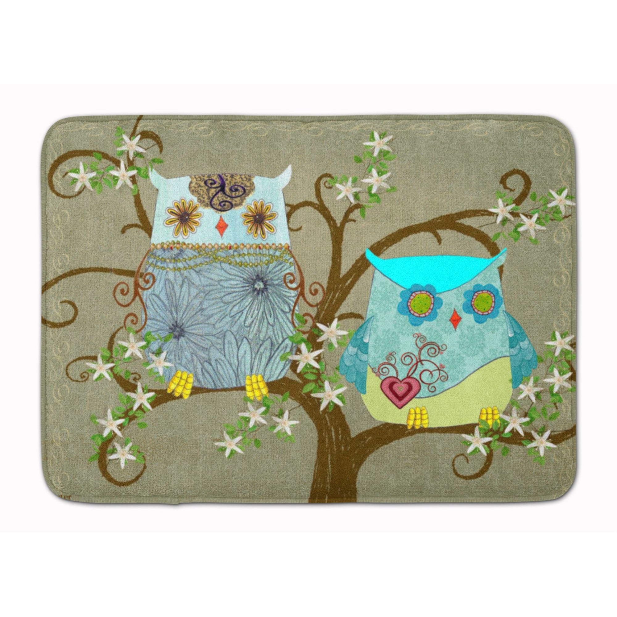 Caroline'S Treasures Friendly Ladies Owl Floor Mat, 19 X 27, Multicolor
