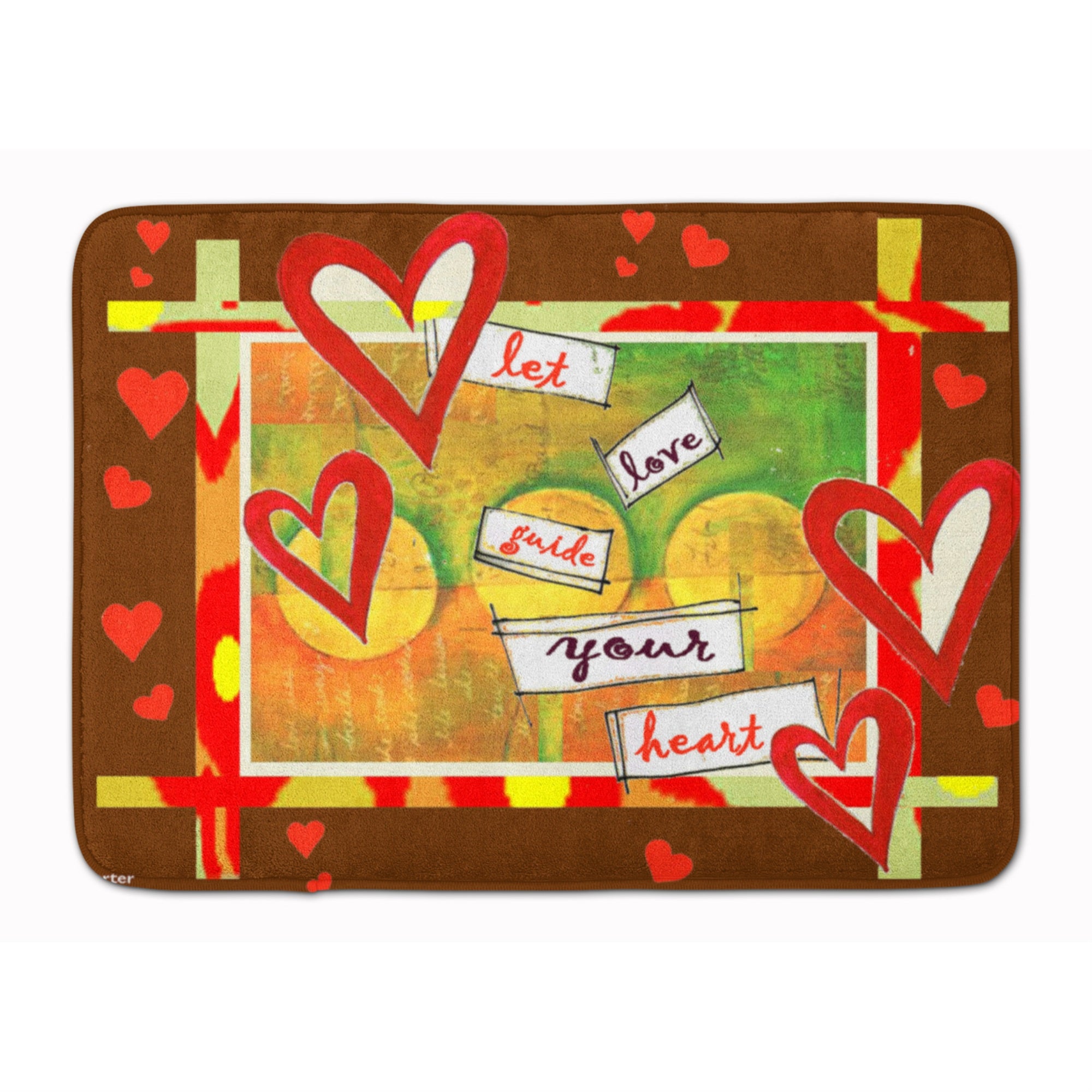 Caroline'S Treasures Let Love Guide Your Heart Valentine'S, 19 X 27, Multicolor