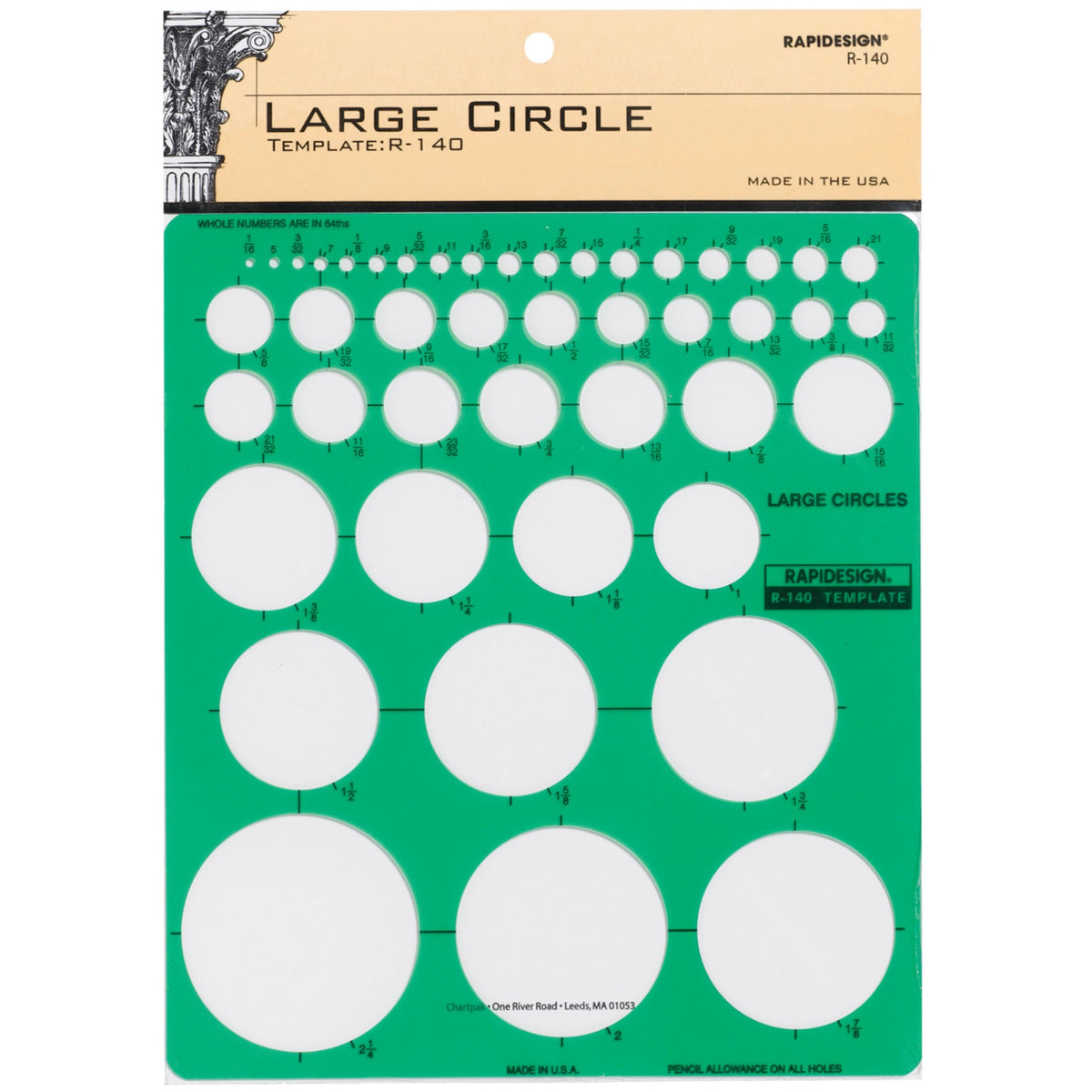 Pickett Large Circles Inking Template