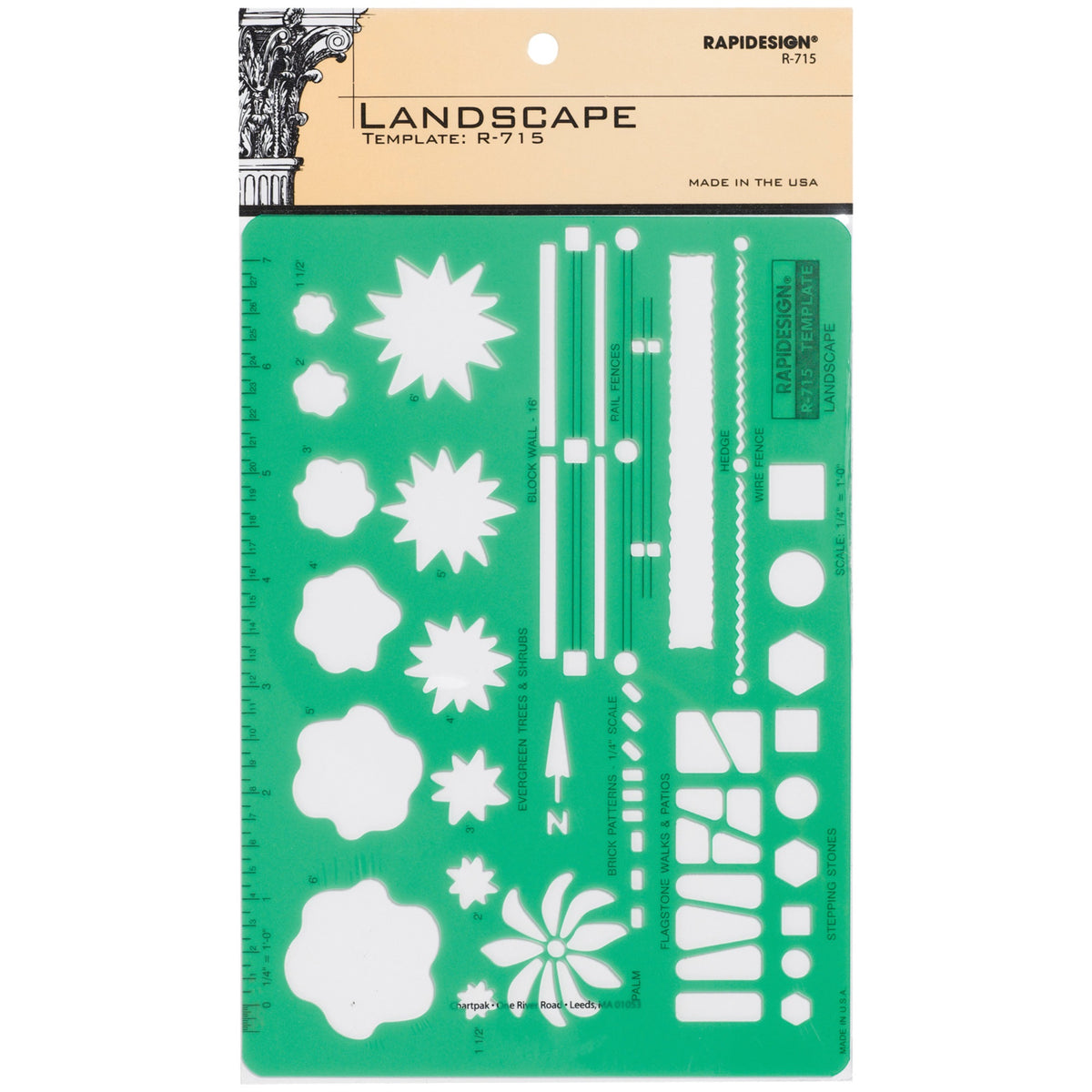 Rapidesign Landscaping Template, 1 Each (R715)
