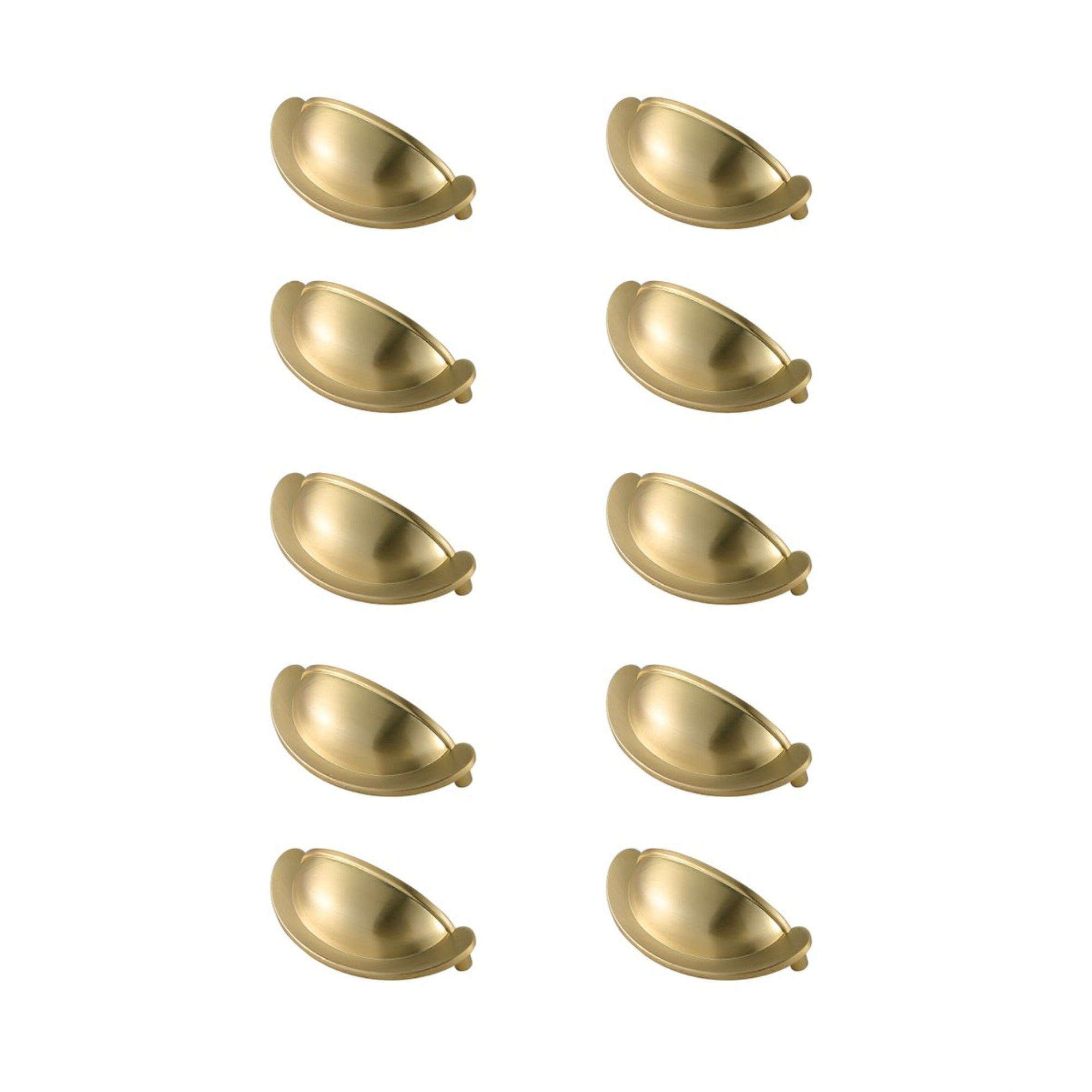 Claude 2-3/4 Center To Center Brushed Gold Cup Bar Pull Multipack (Set Of 10)